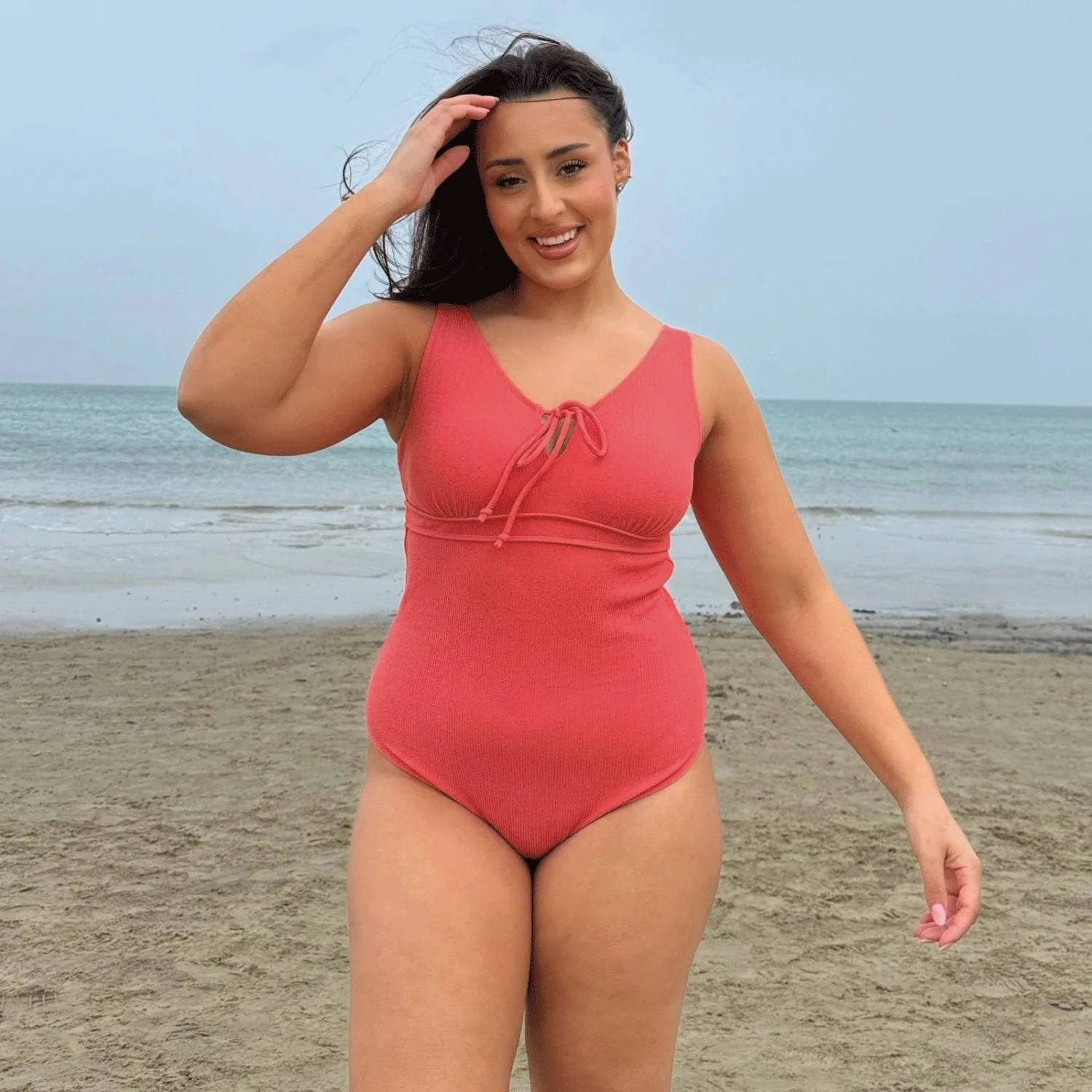 I'll Be Right Here Swimsuit - Coral - Image 6