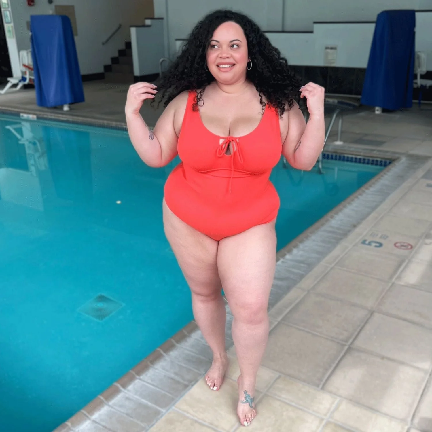 I'll Be Right Here Swimsuit - Coral - Image 7