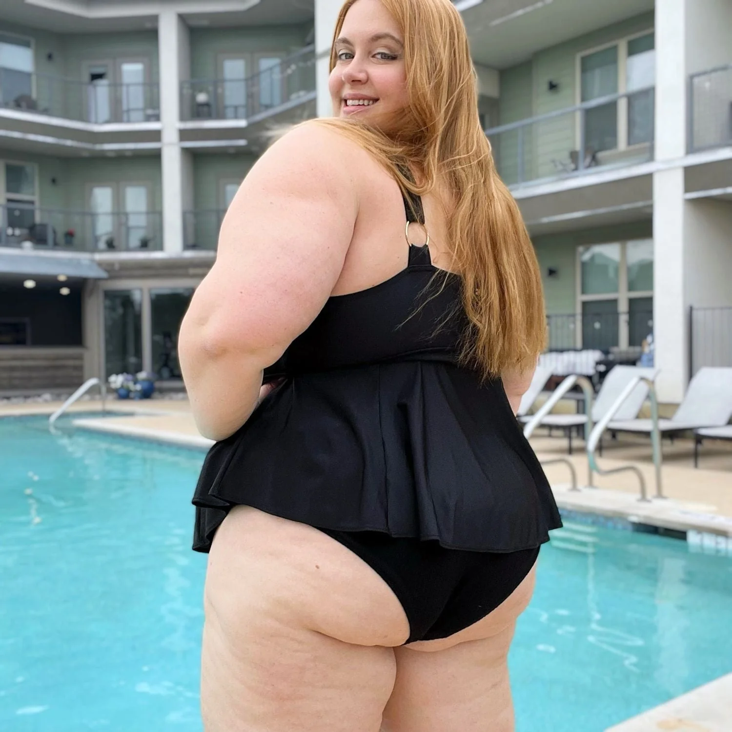 Beam Me Up Tankini Top - Black - Image 11