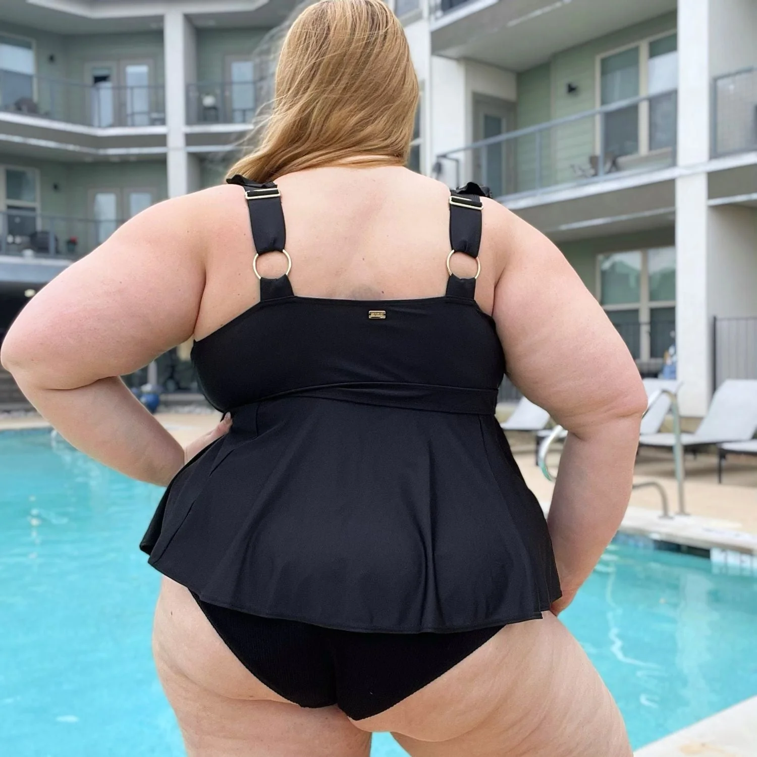 Beam Me Up Tankini Top - Black - Image 12