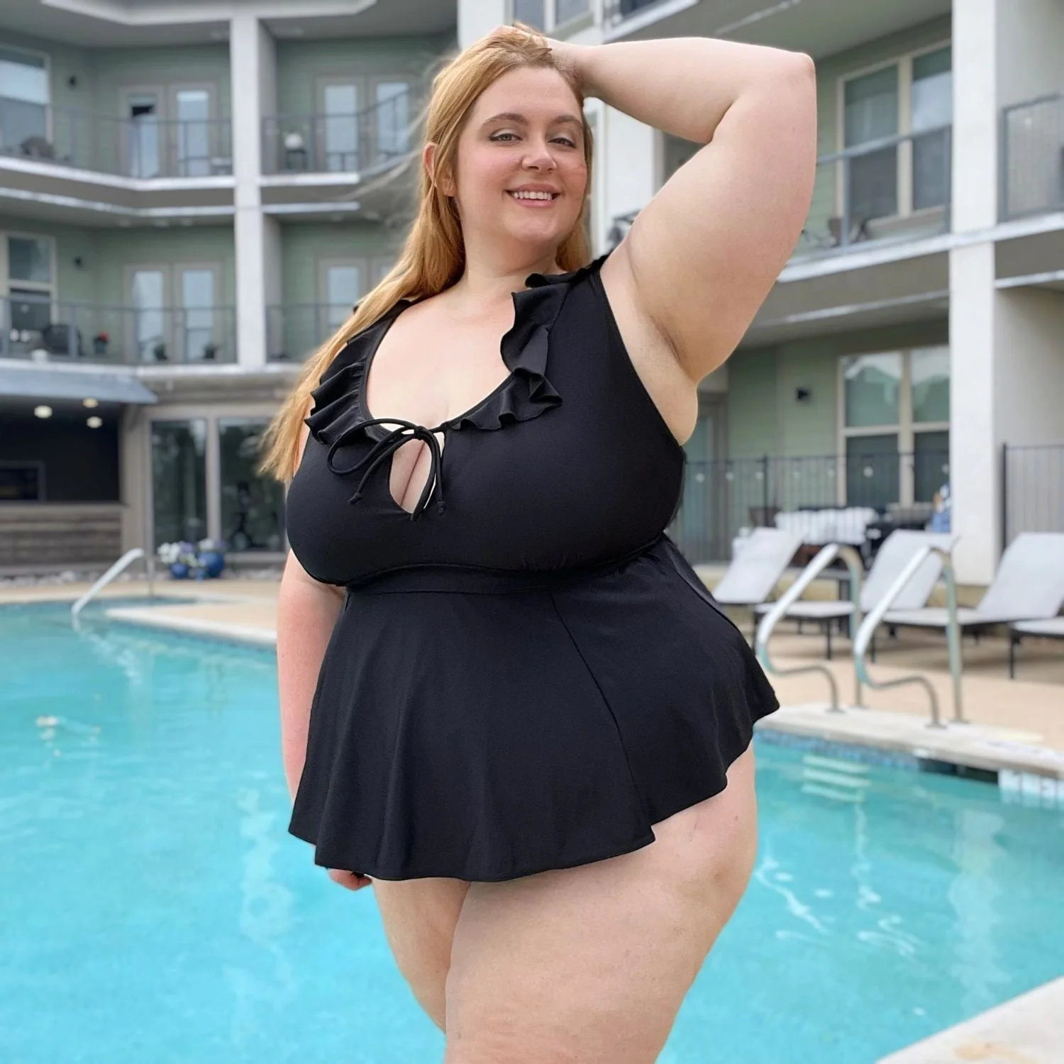 Beam Me Up Tankini Top - Black - Image 7
