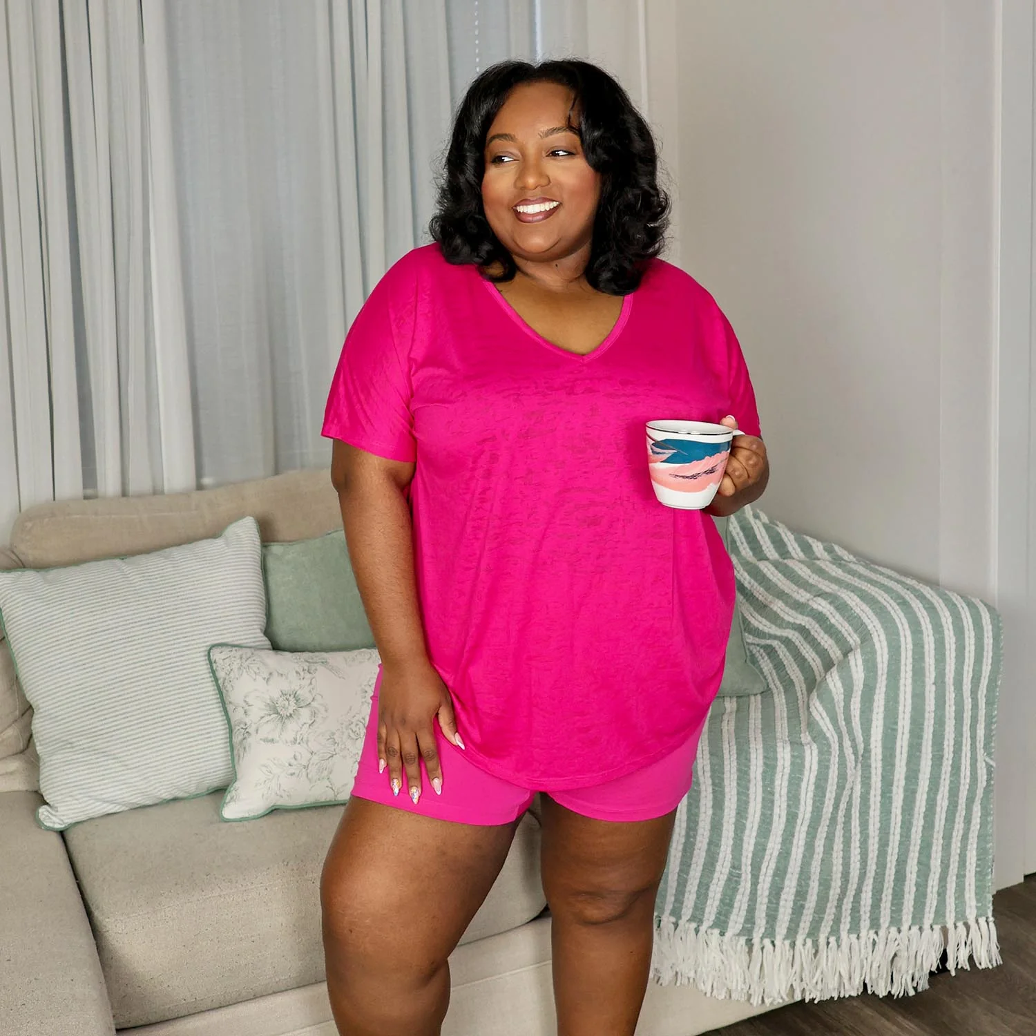 Organic Cotton Femme Boxer Shorts - Barbara - Image 7