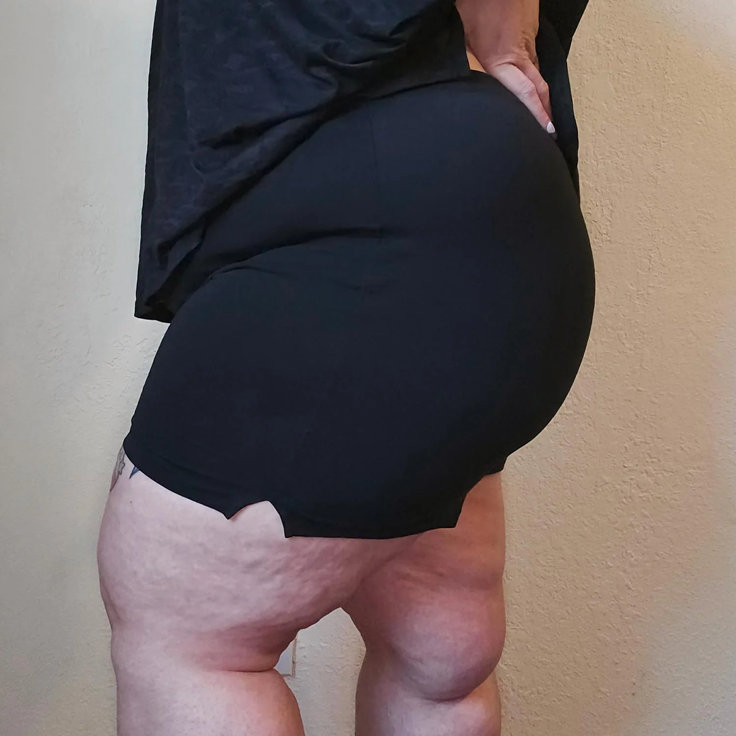 Organic Cotton Femme Boxer Shorts - Black - Image 6