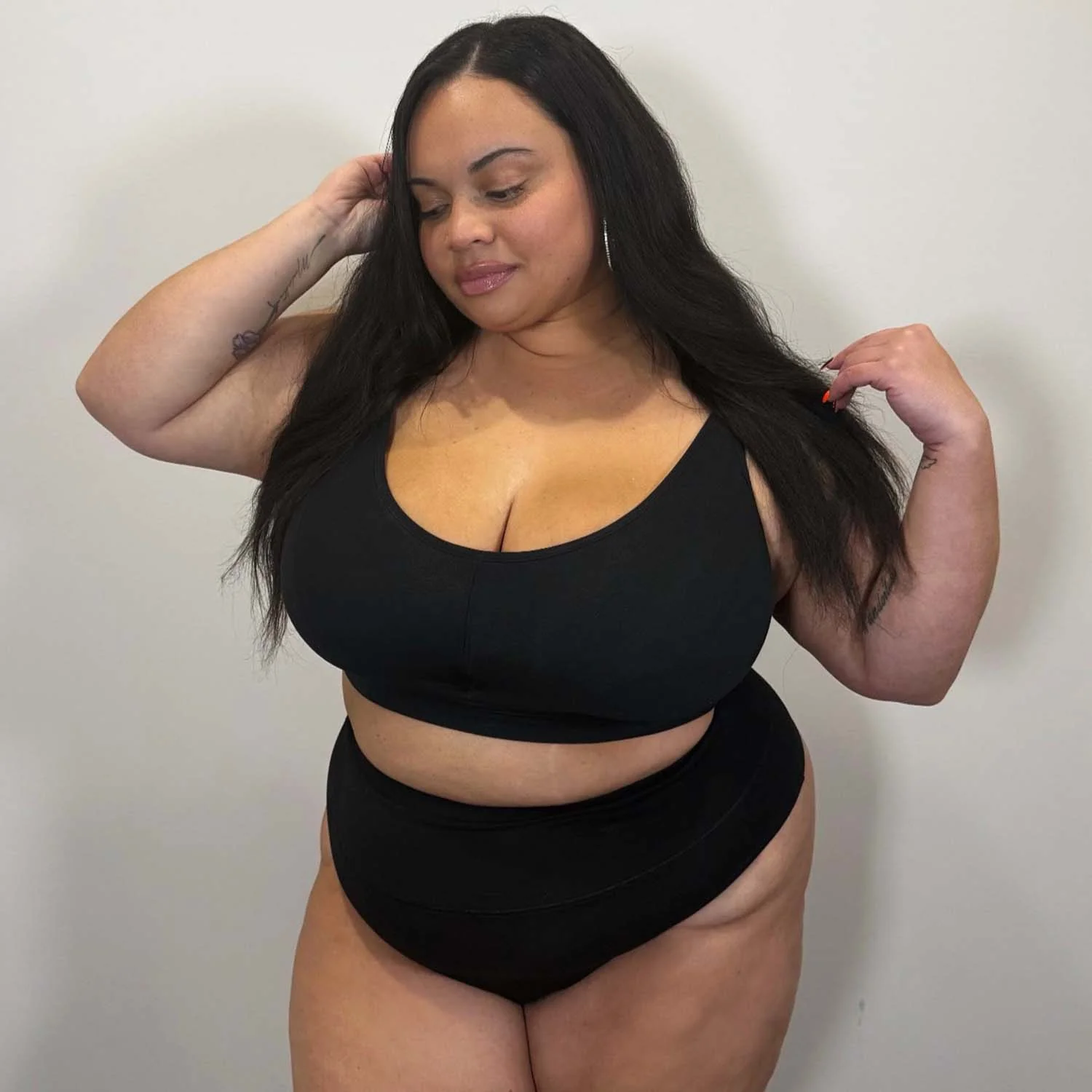 Comfort Cotton Bra - Black - Image 10