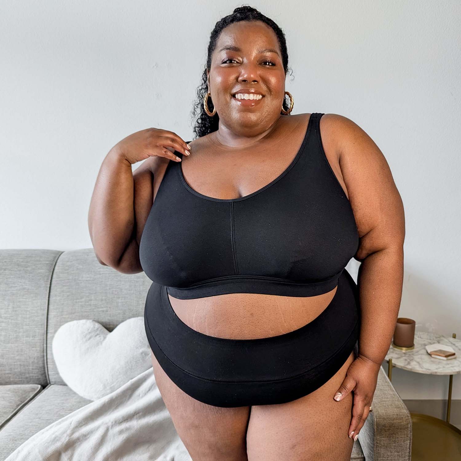 Comfort Cotton Bra - Black - Image 11