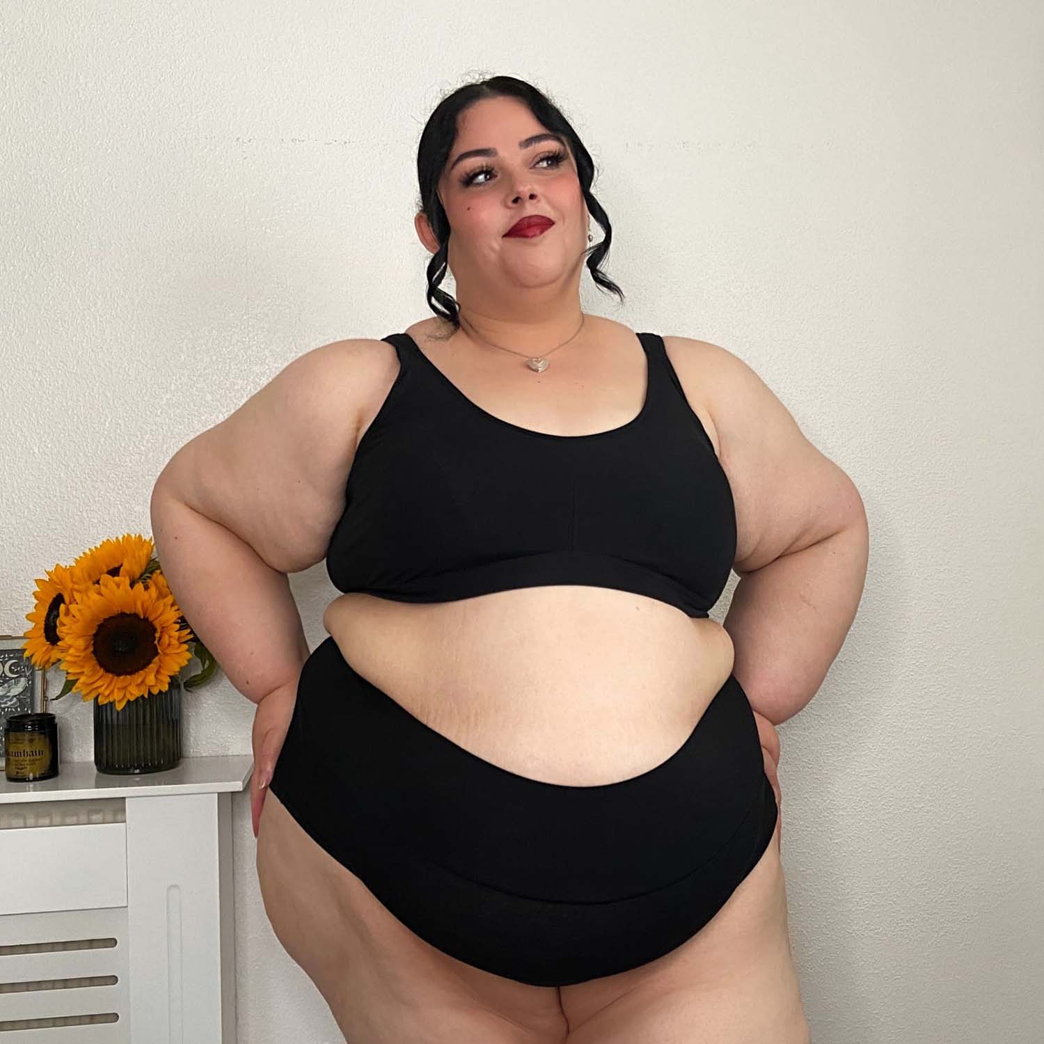 Comfort Cotton Bra - Black - Image 12