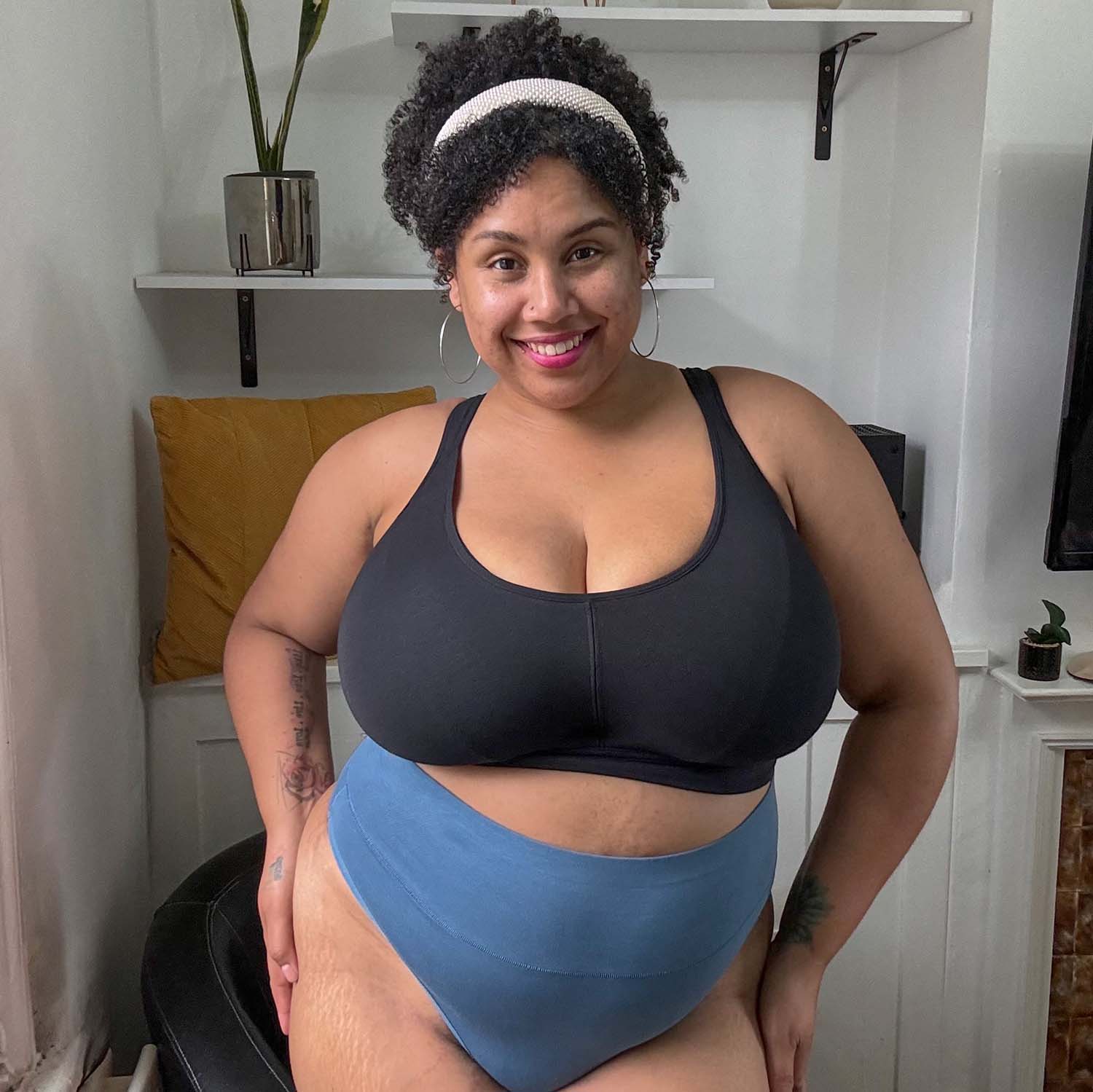 Comfort Cotton Bra - Black - Image 16