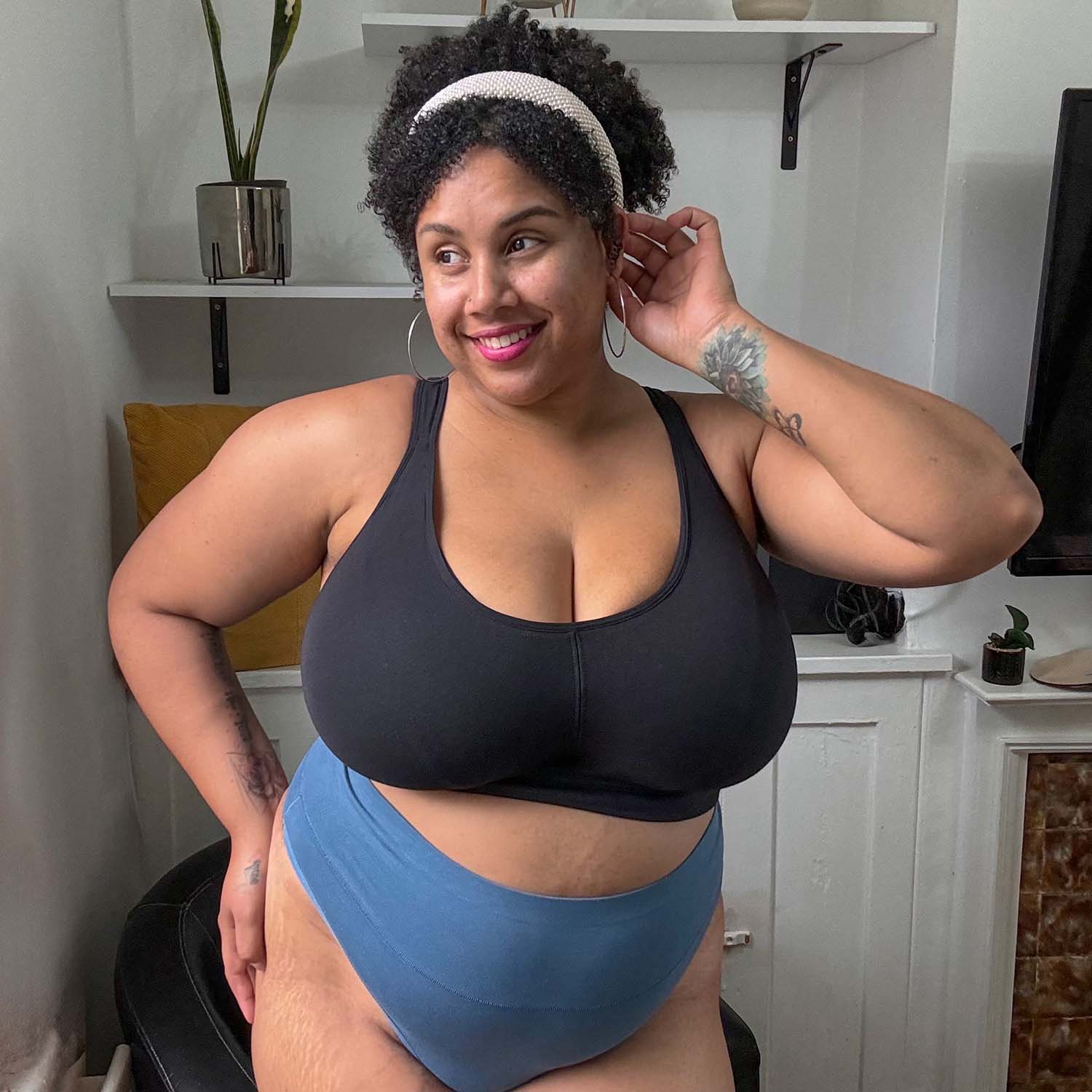 Comfort Cotton Bra - Black - Image 23