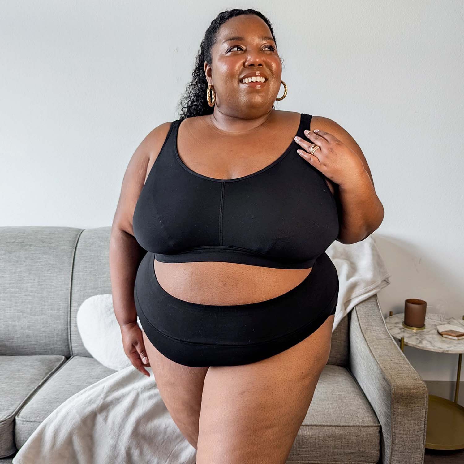 Comfort Cotton Bra - Black - Image 27