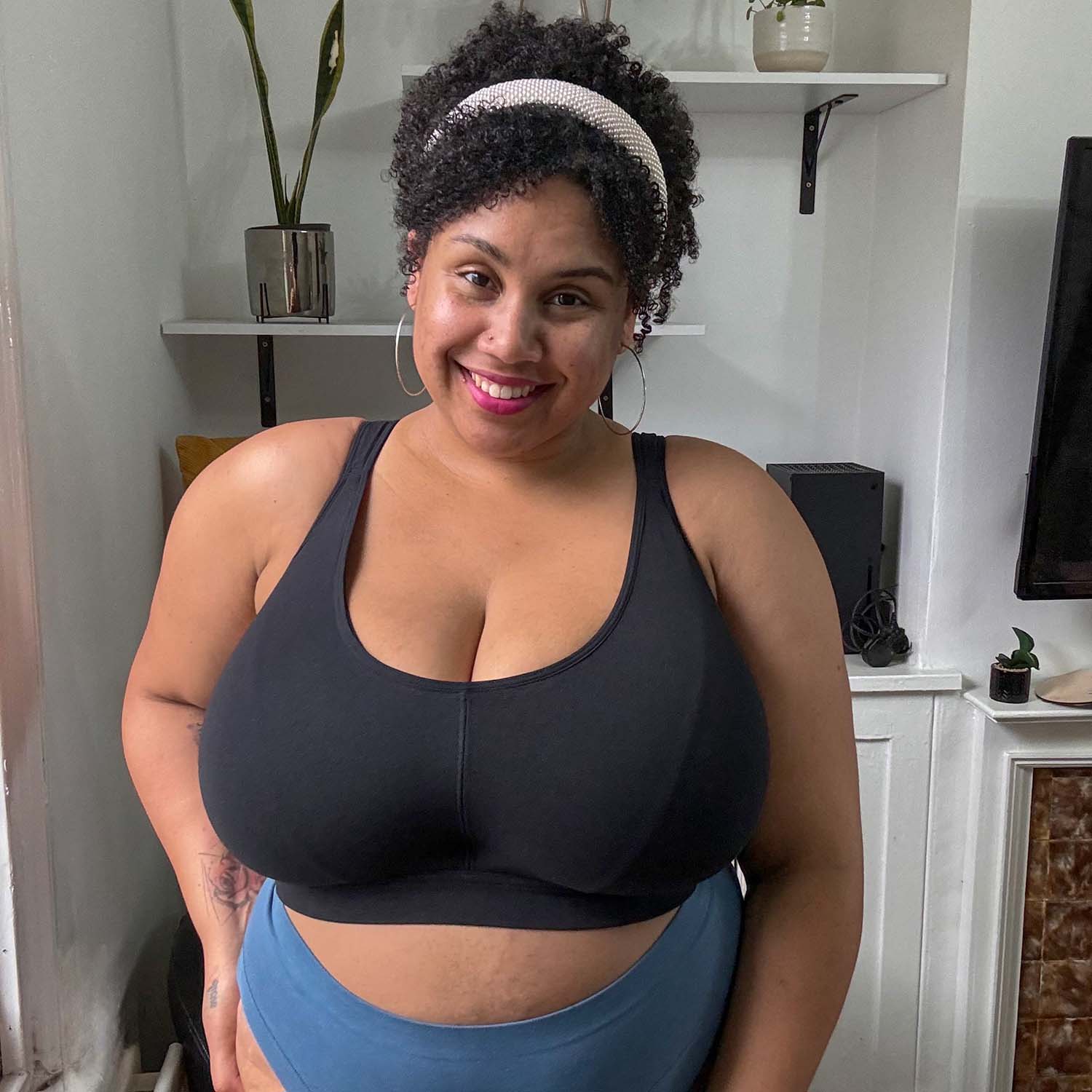 Comfort Cotton Bra - Black - Image 29