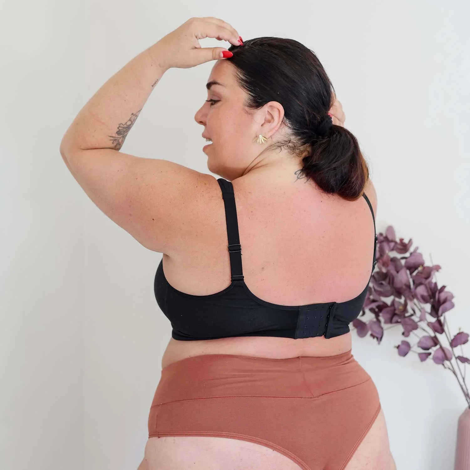 Comfort Cotton Bra - Black - Image 32