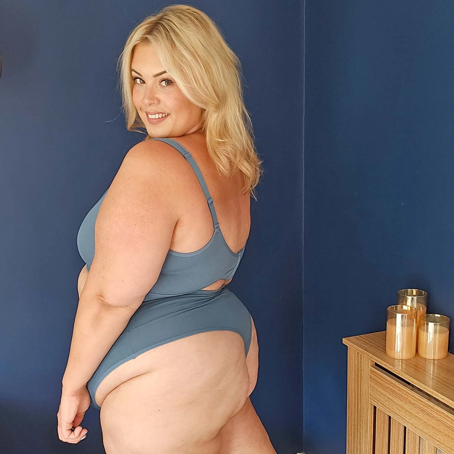 Comfort Cotton Bra - Denim - Image 23
