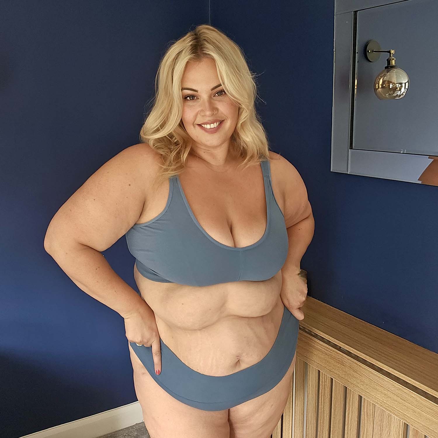 Comfort Cotton Bra - Denim - Image 25