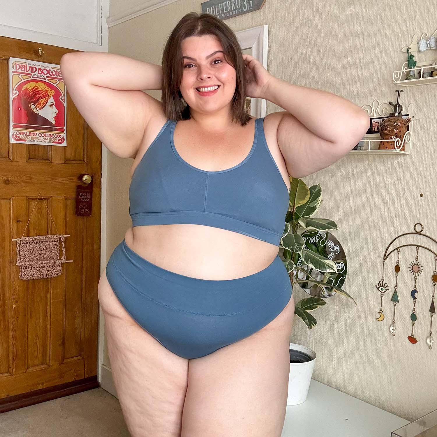 Comfort Cotton Bra - Denim - Image 29