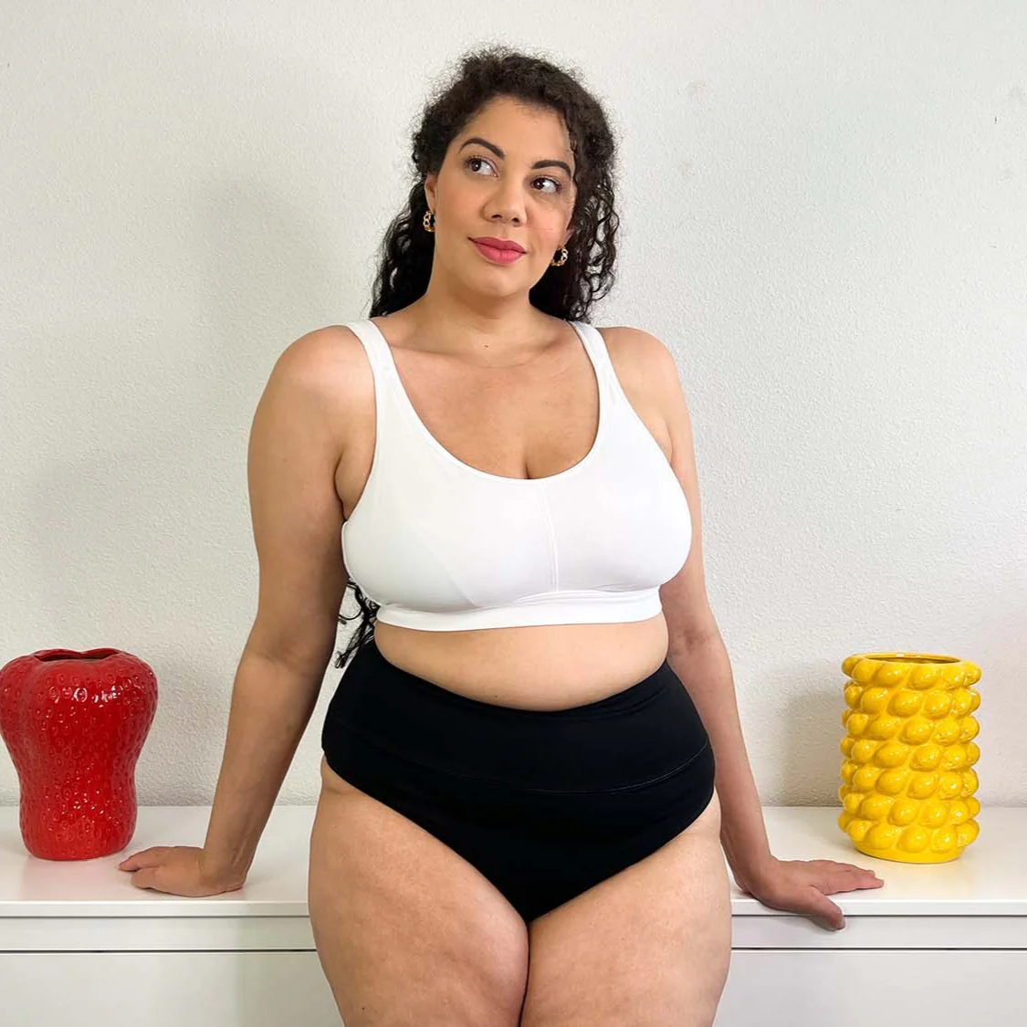 Comfort Cotton Bra - White - Image 3