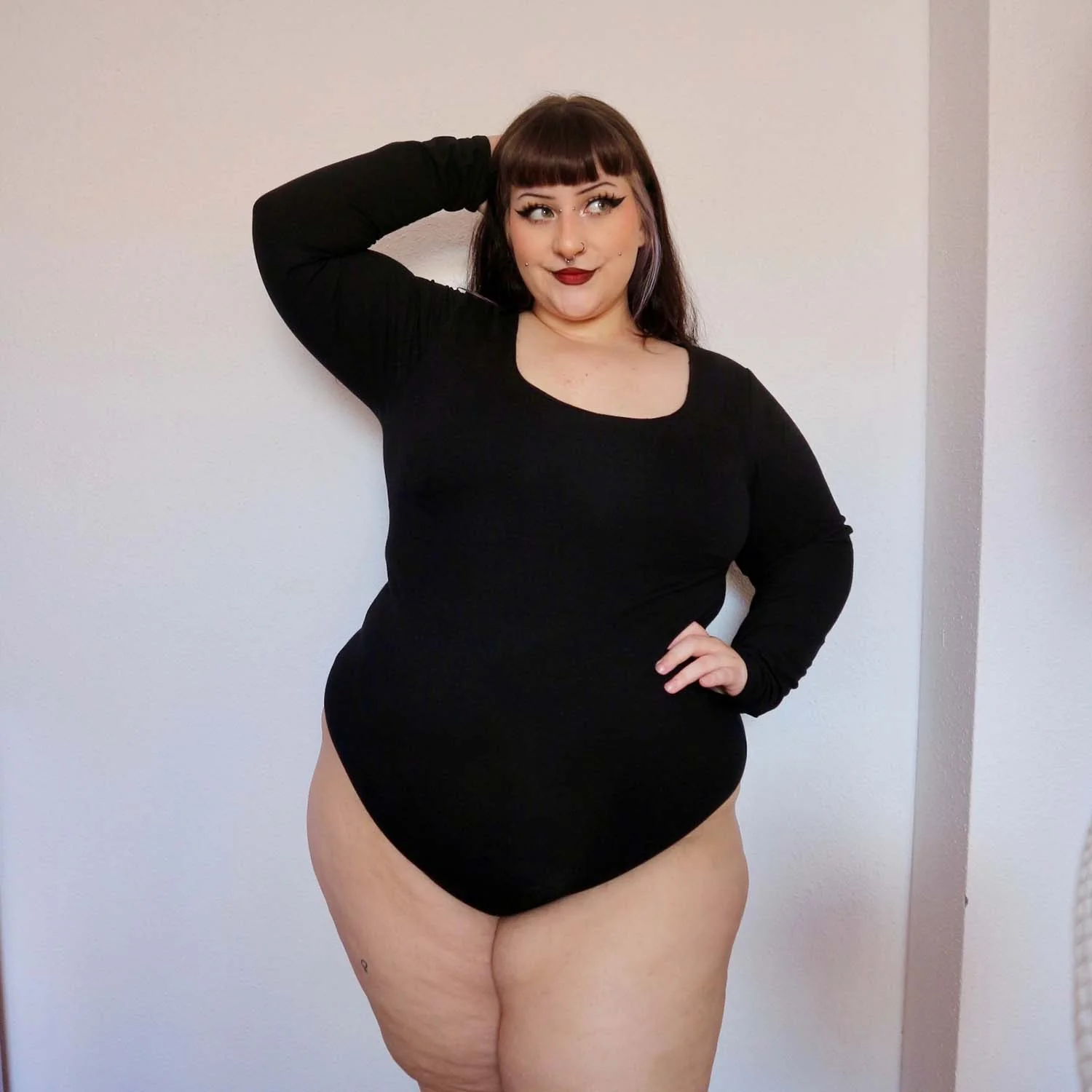 Long Sleeve Cotton Bodysuit - Image 3