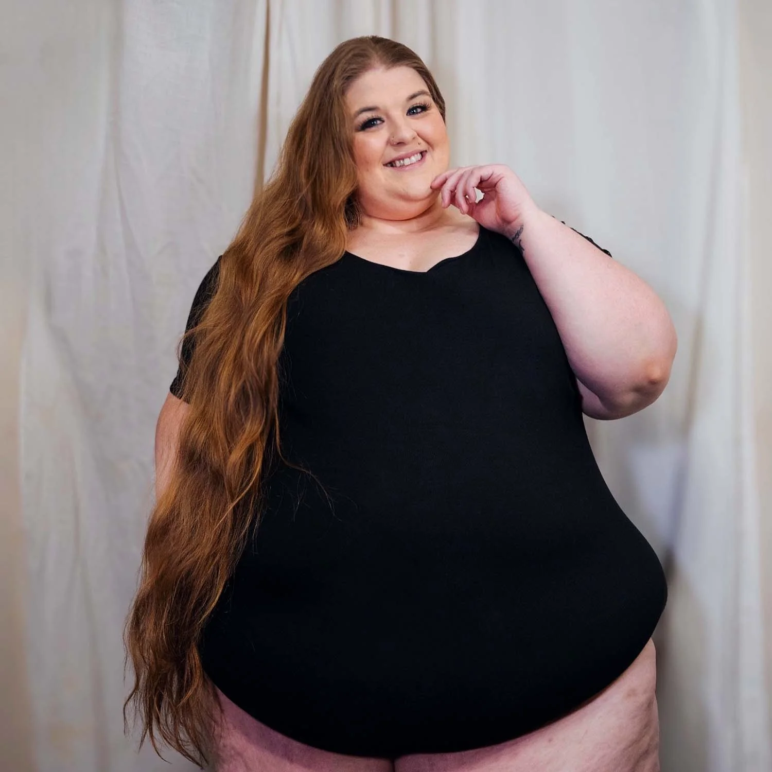 Short Sleeve Cotton Bodysuit - Black - Image 10