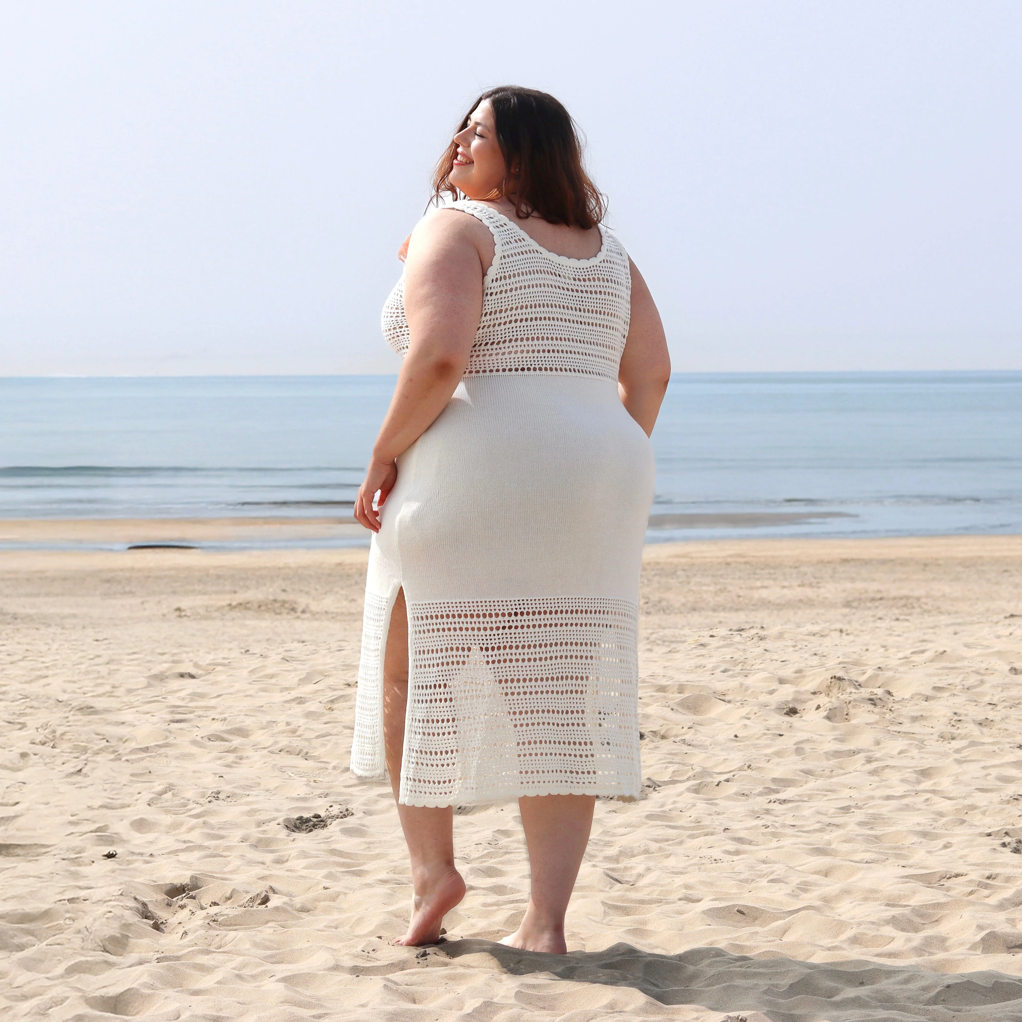 Porto Fino Midi Dress - Vanille - Image 6
