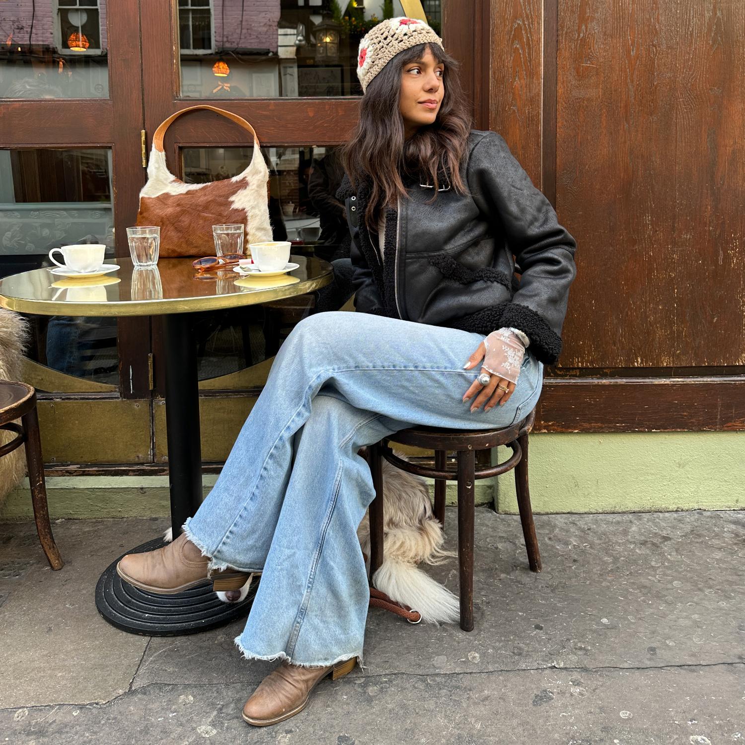 Bessie Aviator Jacket - Black - Image 39