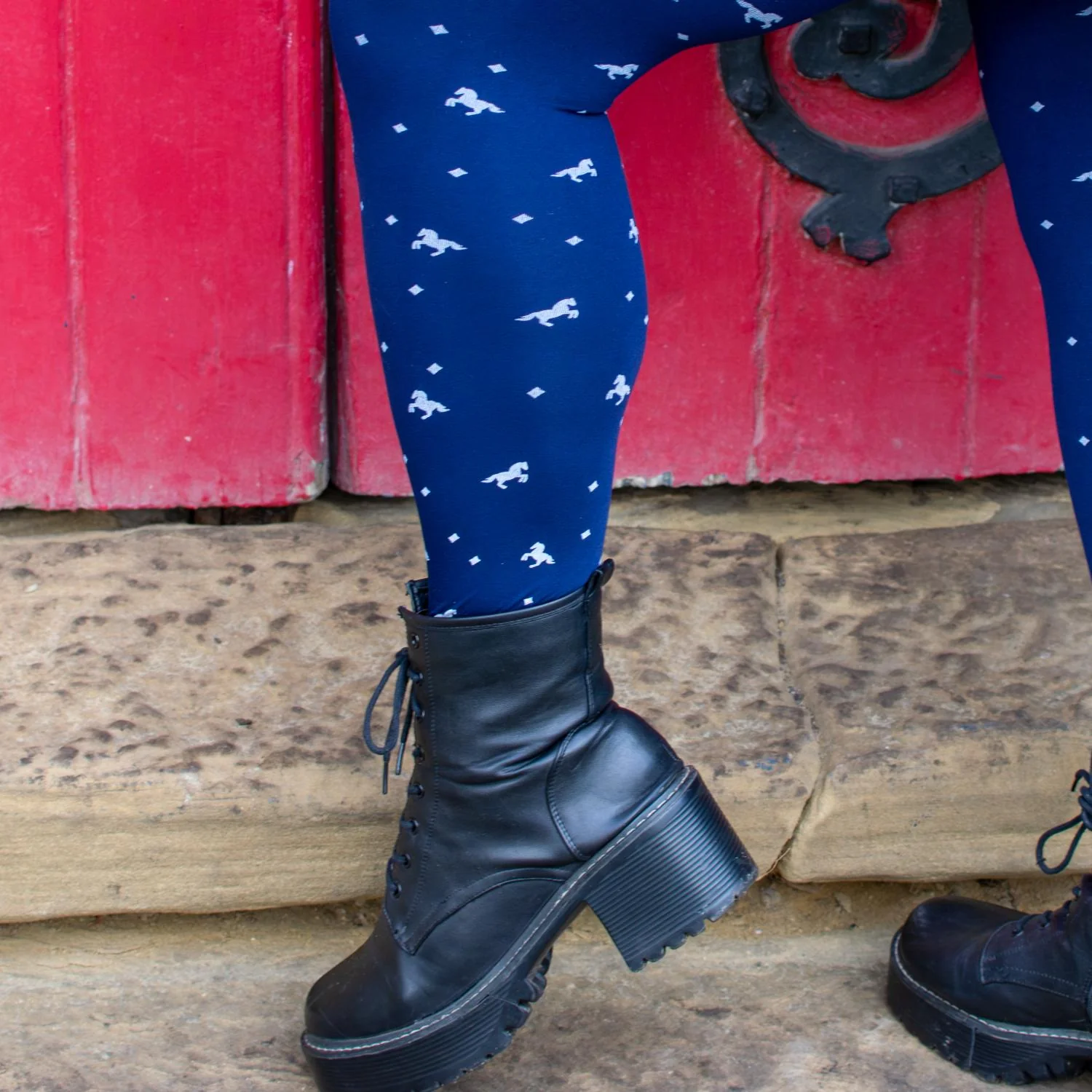 80 Denier Opaque Tights - Dinky Horses - Image 9