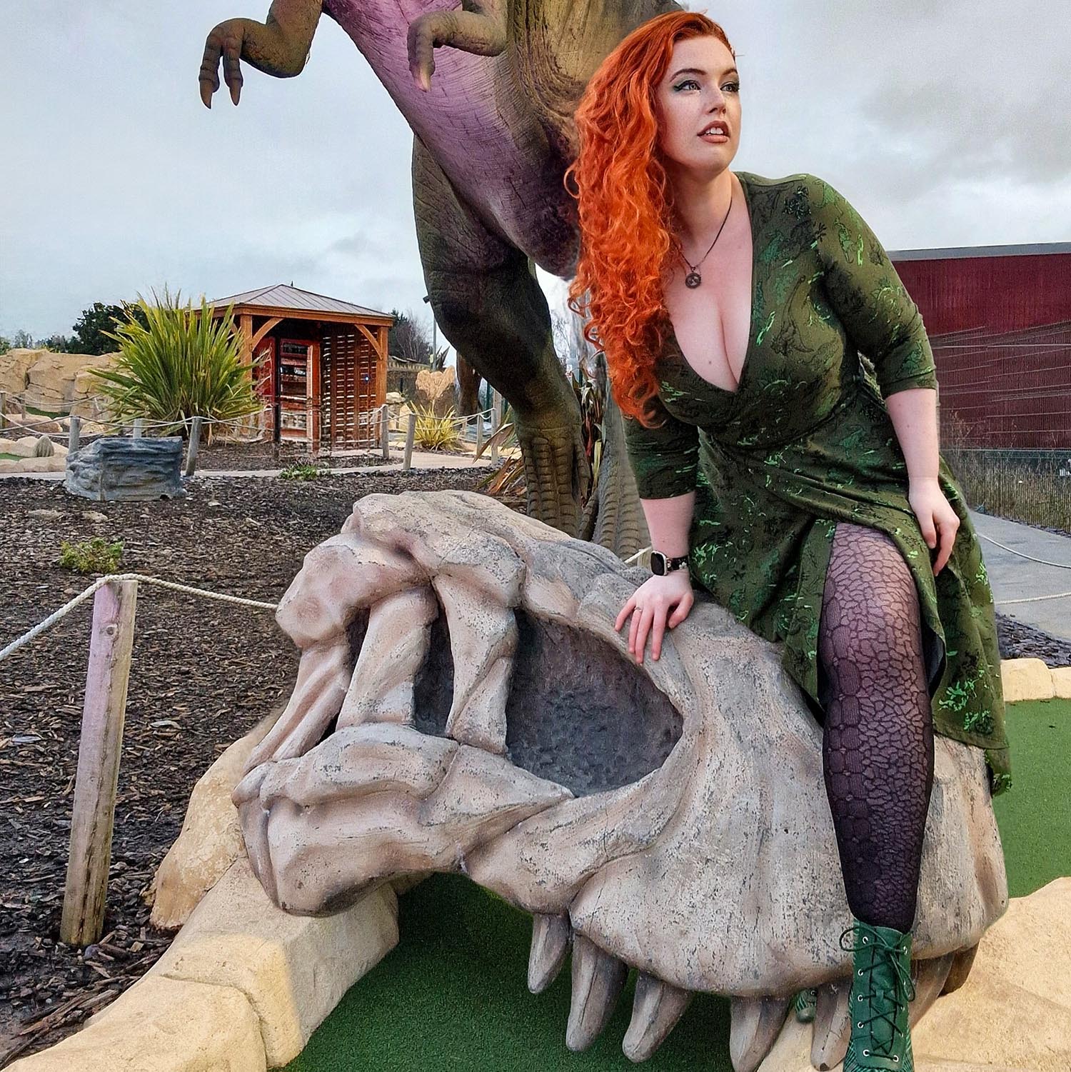 Dinosaur Wrap Dress - Brachio de Joy - Image 11