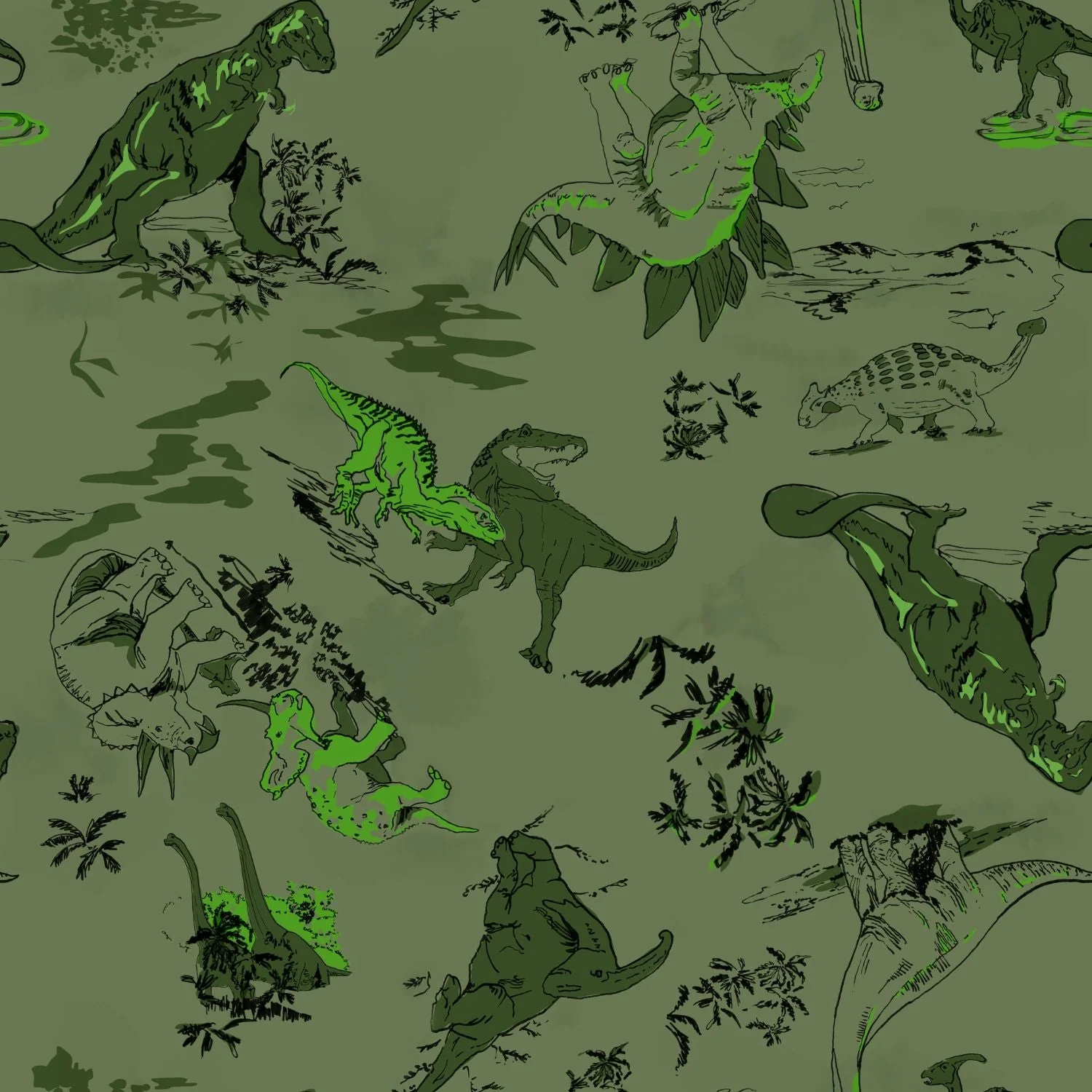 Dinosaur Wrap Dress - Brachio de Joy - Image 14