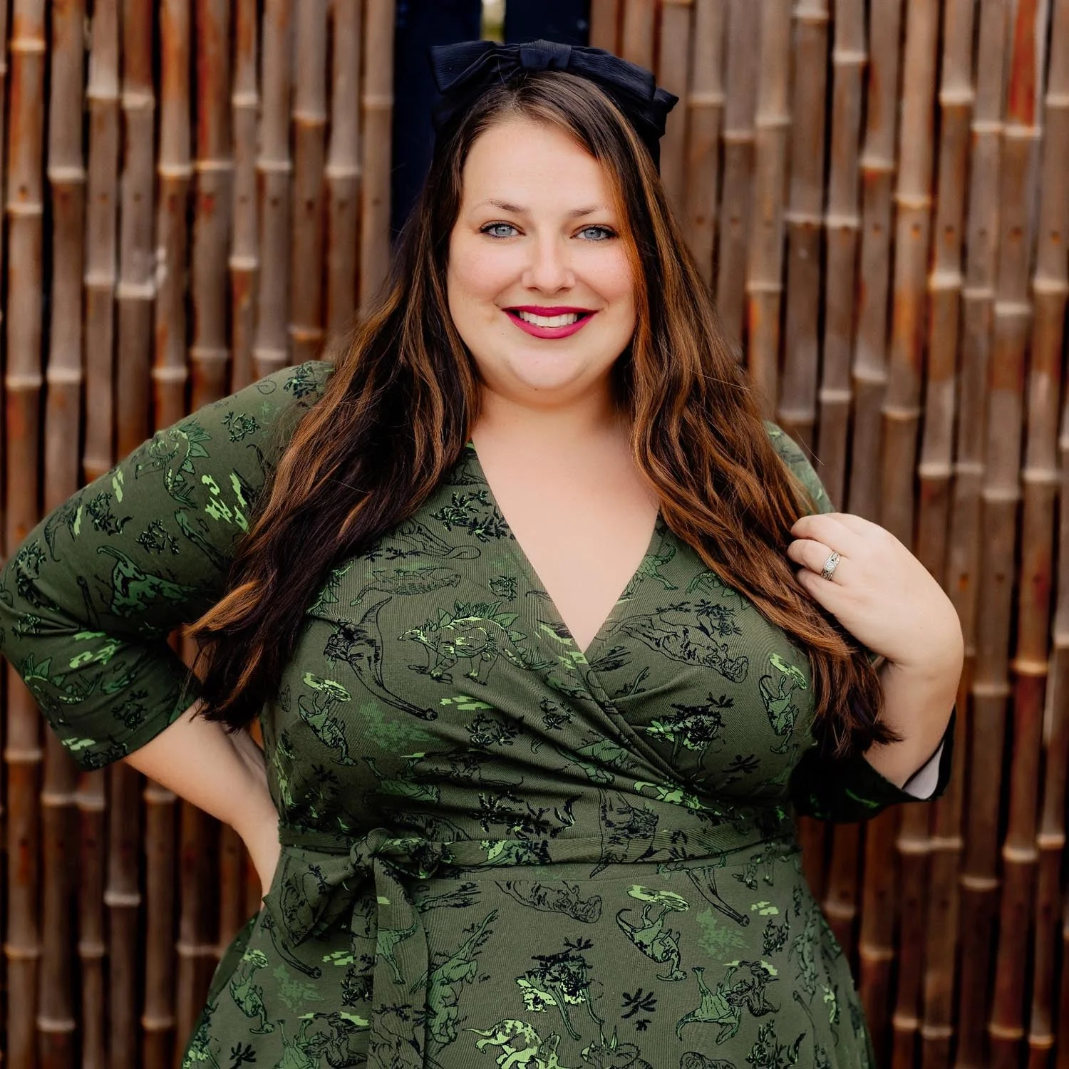 Dinosaur Wrap Dress - Brachio de Joy - Image 3