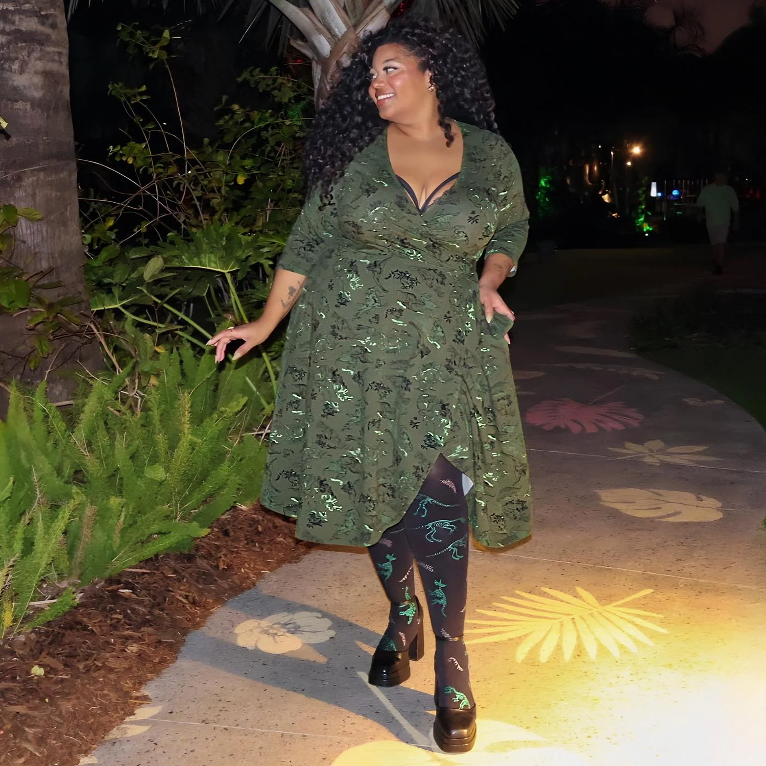 Dinosaur Wrap Dress - Brachio de Joy - Image 8