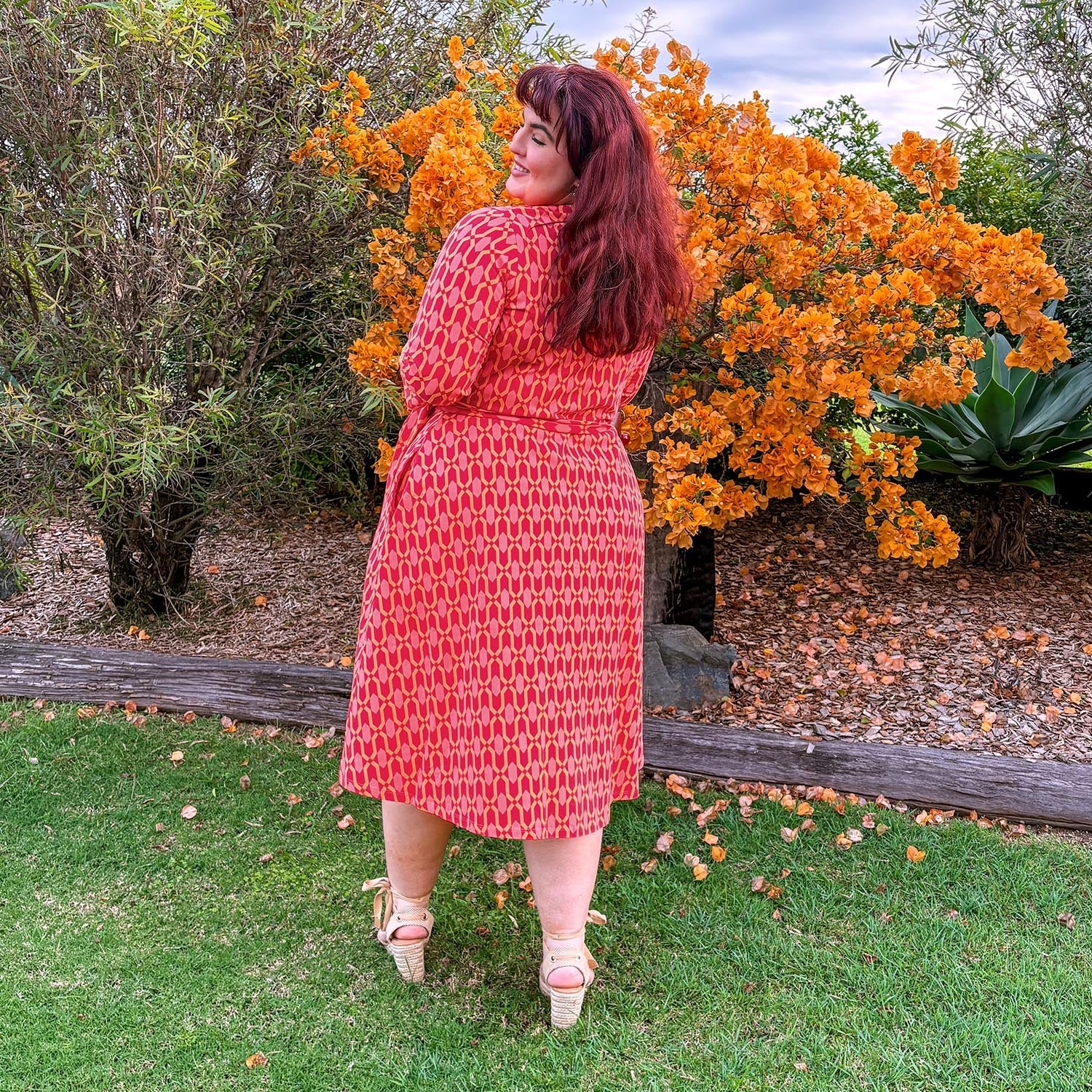 Wrap Dress - Red City - Image 11
