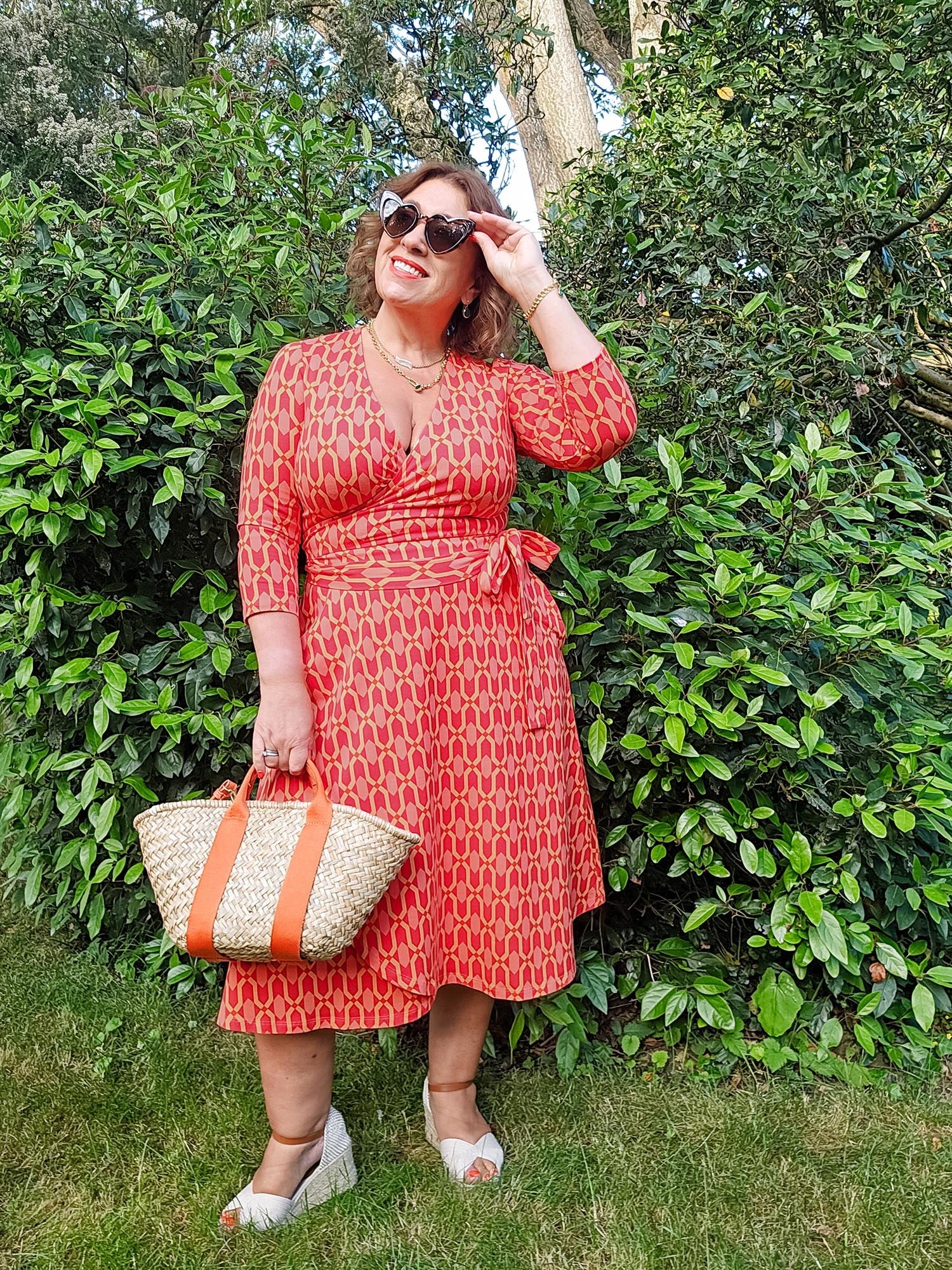 Wrap Dress - Red City - Image 12