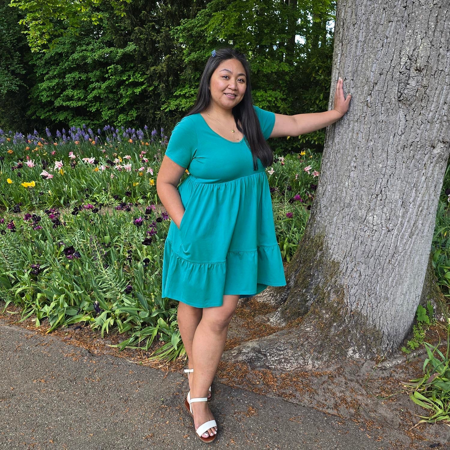 Tiered Mini Dress - Beach Bum - Image 4