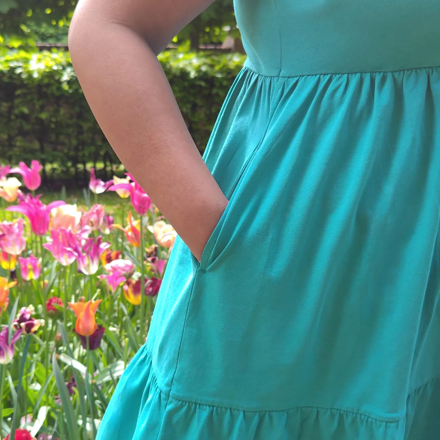 Tiered Mini Dress - Beach Bum - Image 5