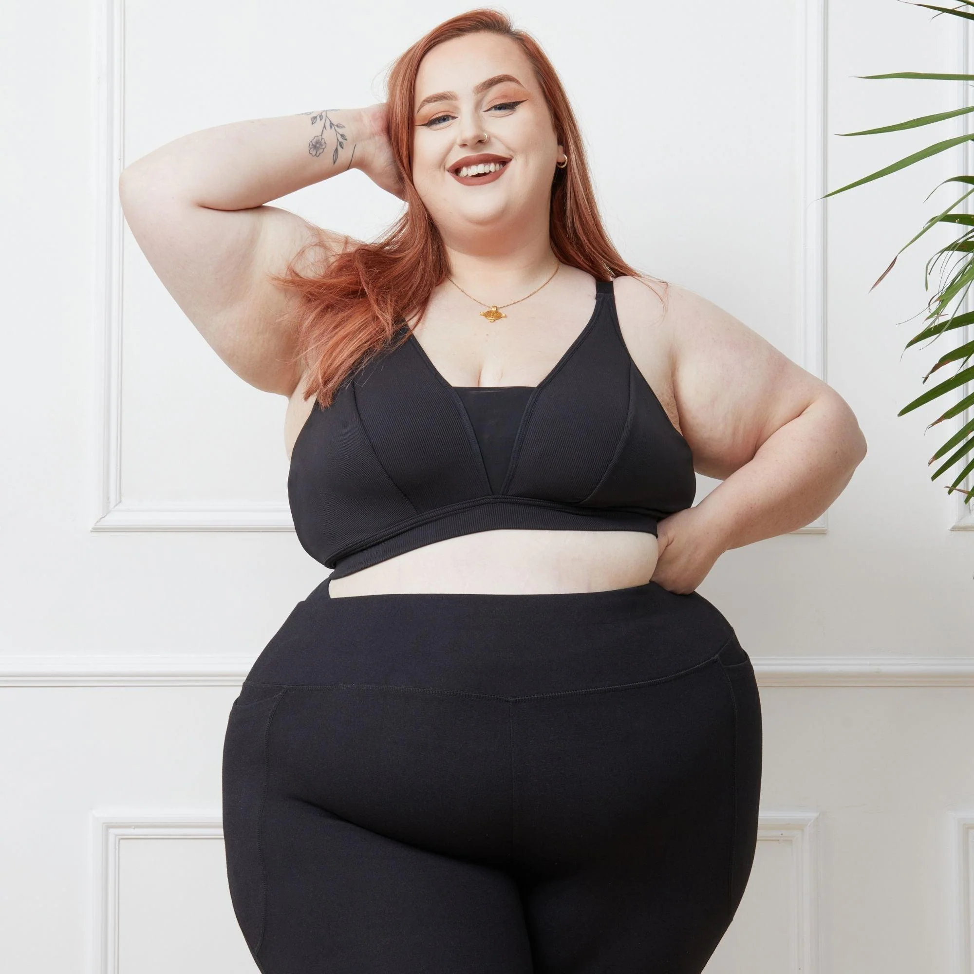 Everyday Ribbed Bra - Black - Image 18