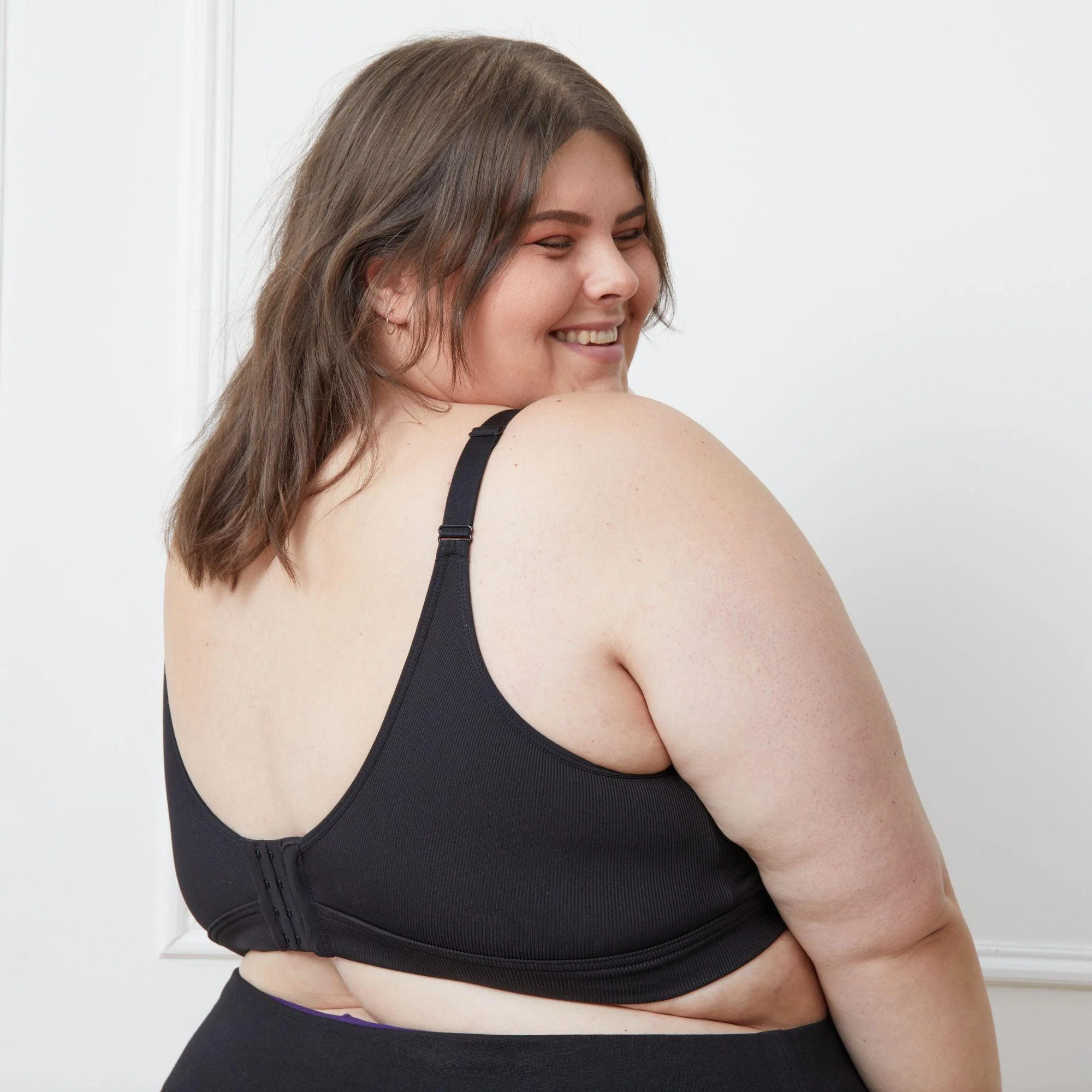 Everyday Ribbed Bra - Black - Image 21