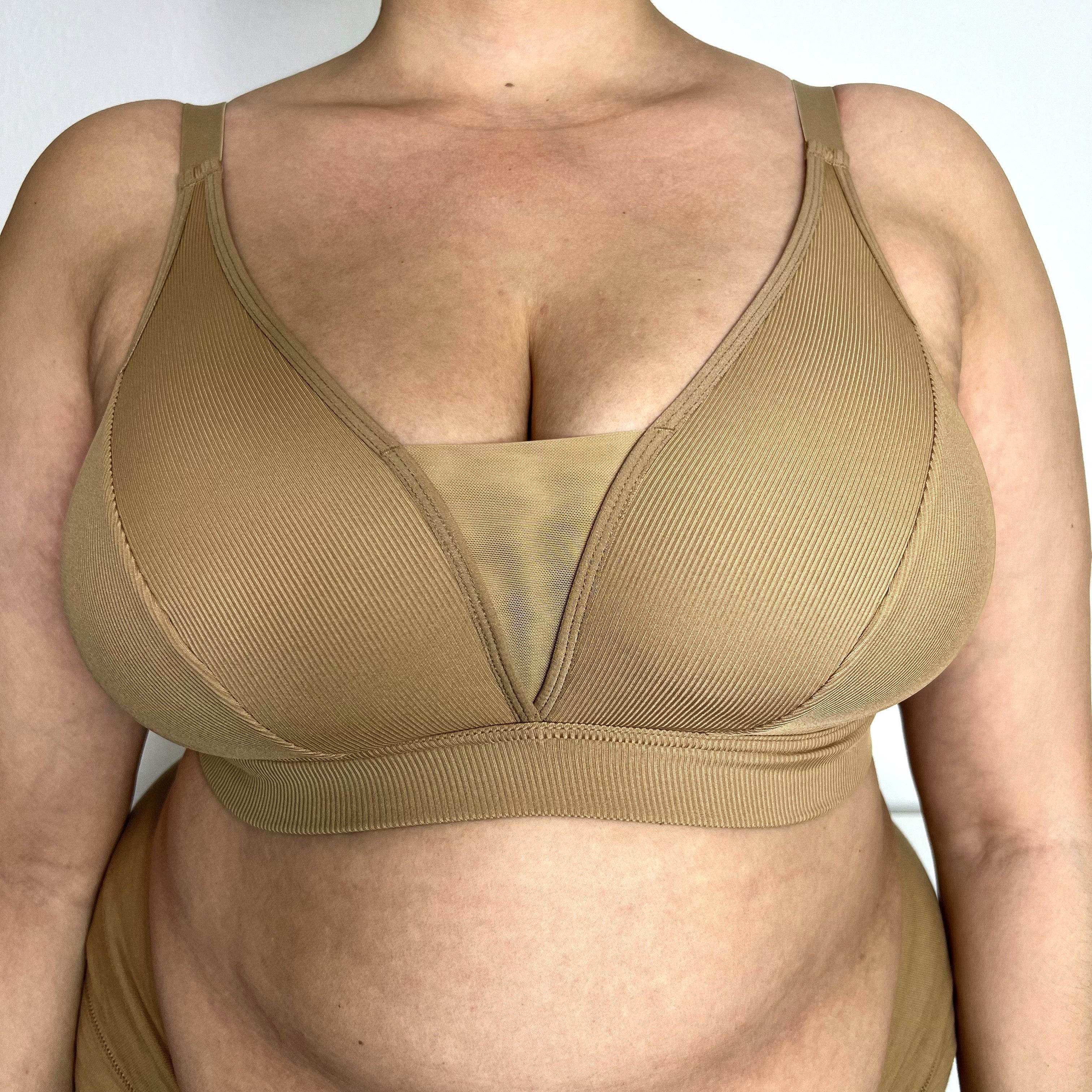 Everyday Ribbed Bra - Caramel - Image 17