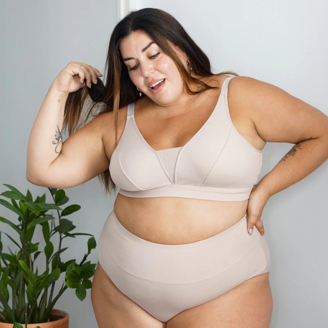 Everyday Ribbed Bra - Milk Bottle - Image 17