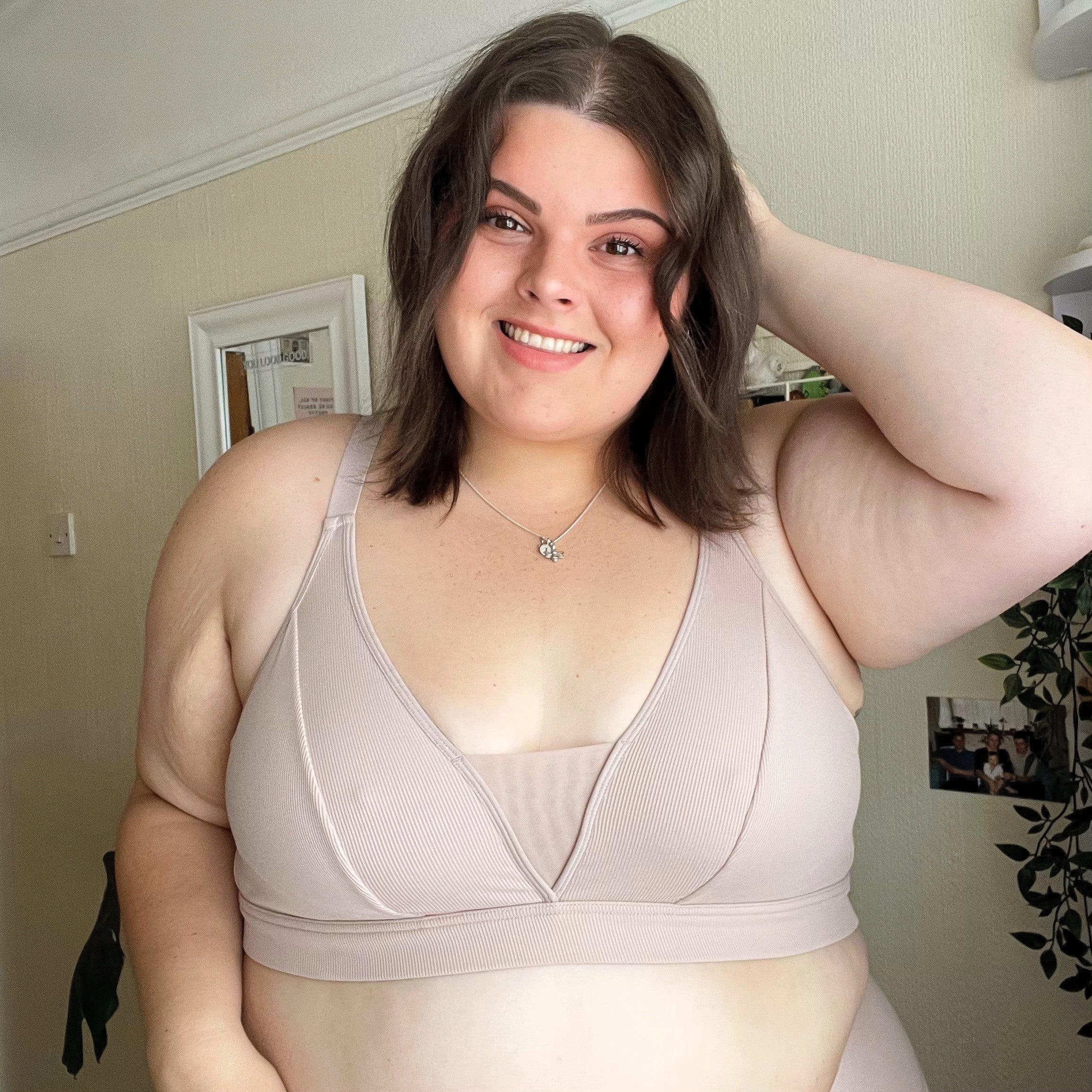 Everyday Ribbed Bra - Milk Bottle - Image 3