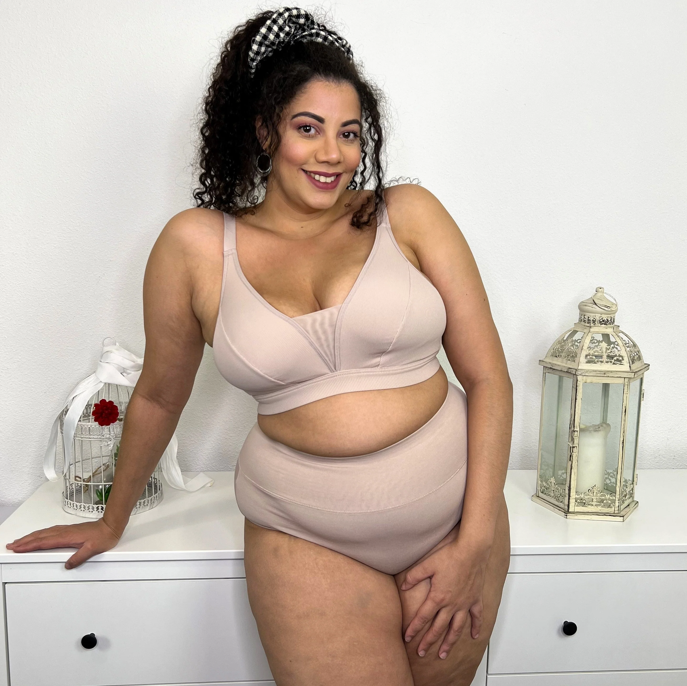 Everyday Ribbed Bra - Milk Bottle - Image 4