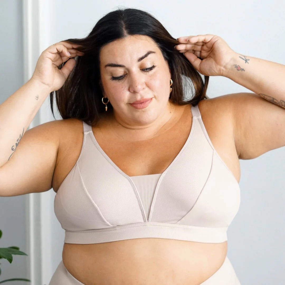 Everyday Ribbed Bra - Milk Bottle - Image 6