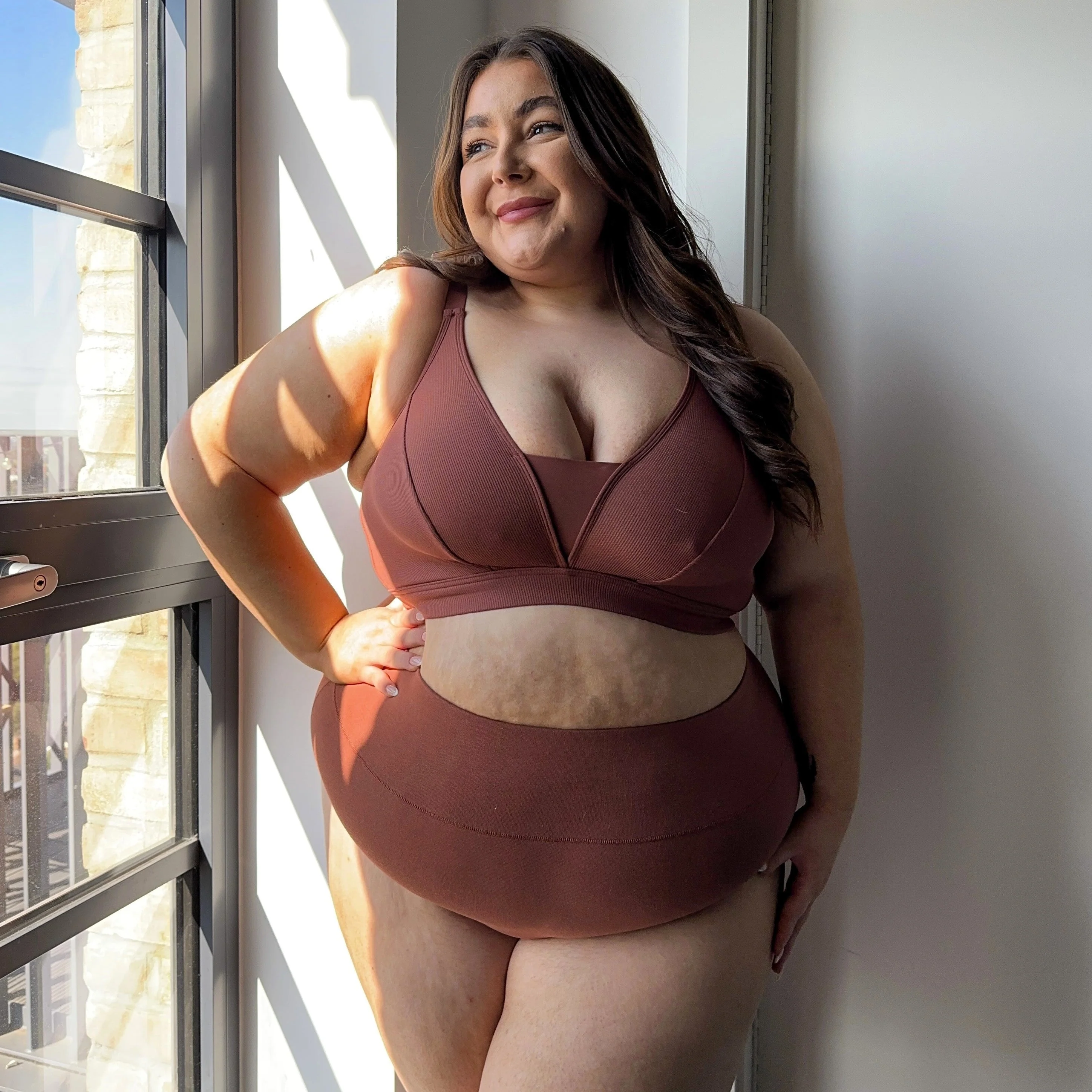 Everyday Ribbed Bra - Root Beer - Image 14
