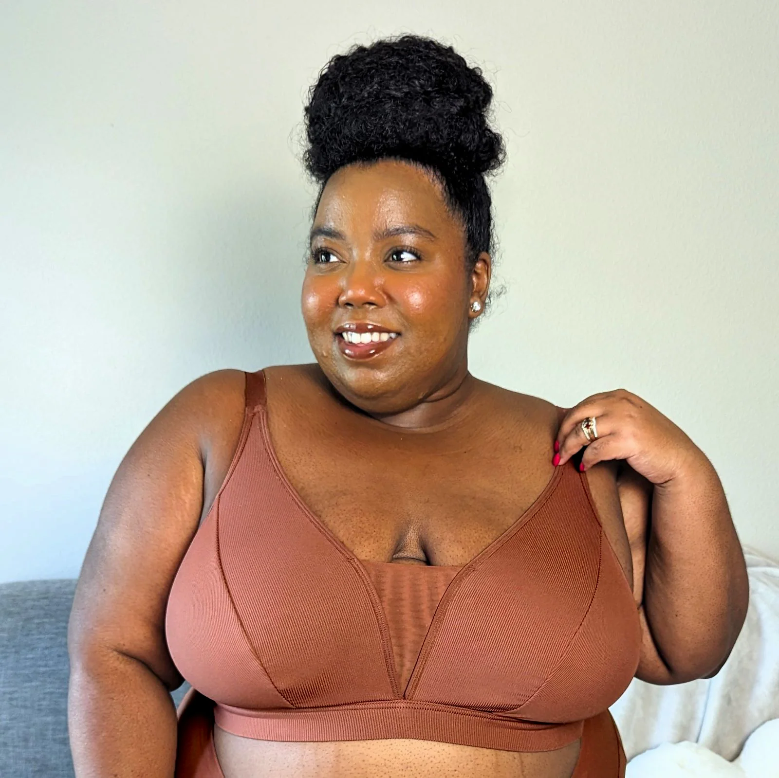 Everyday Ribbed Bra - Root Beer - Image 16