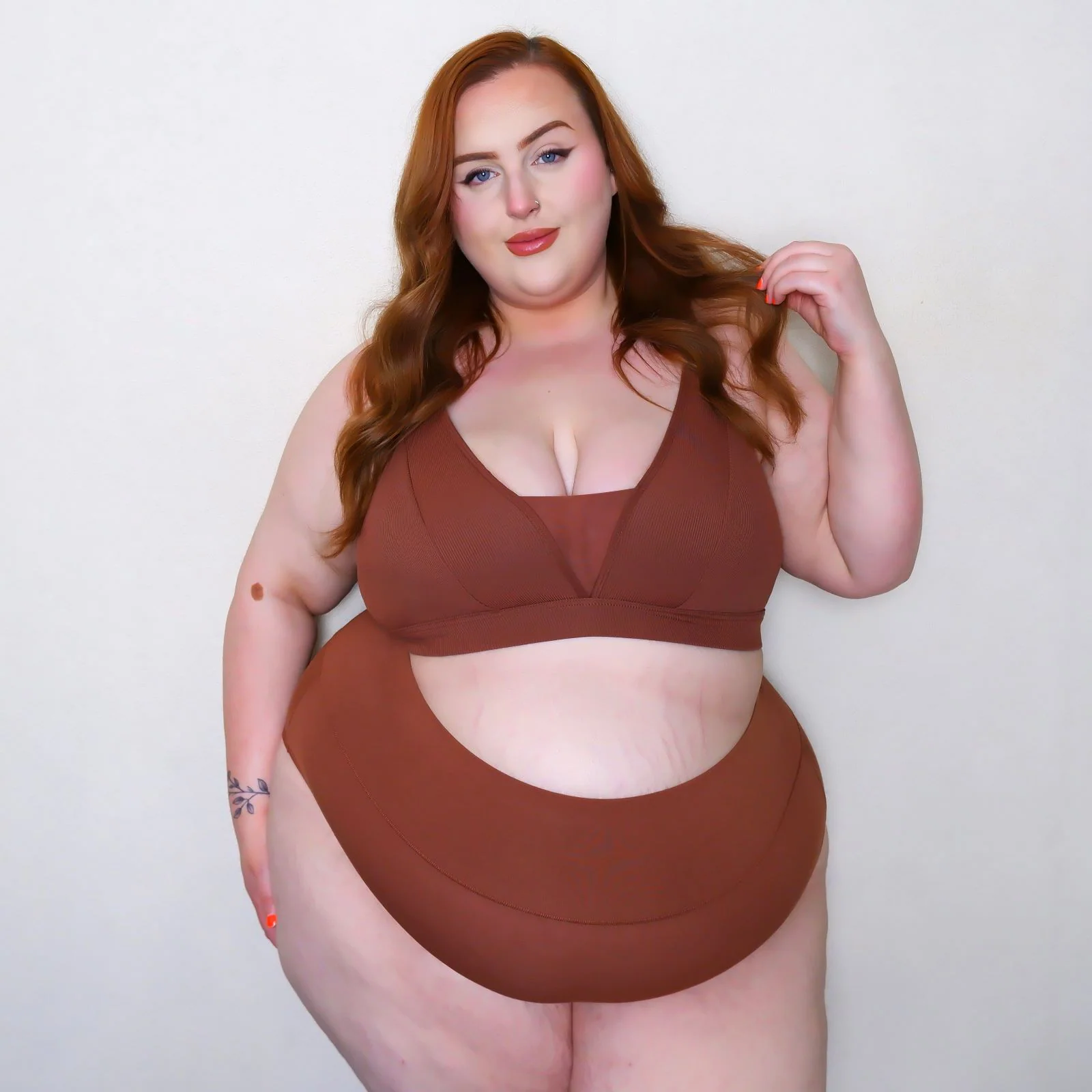 Everyday Ribbed Bra - Root Beer - Image 17