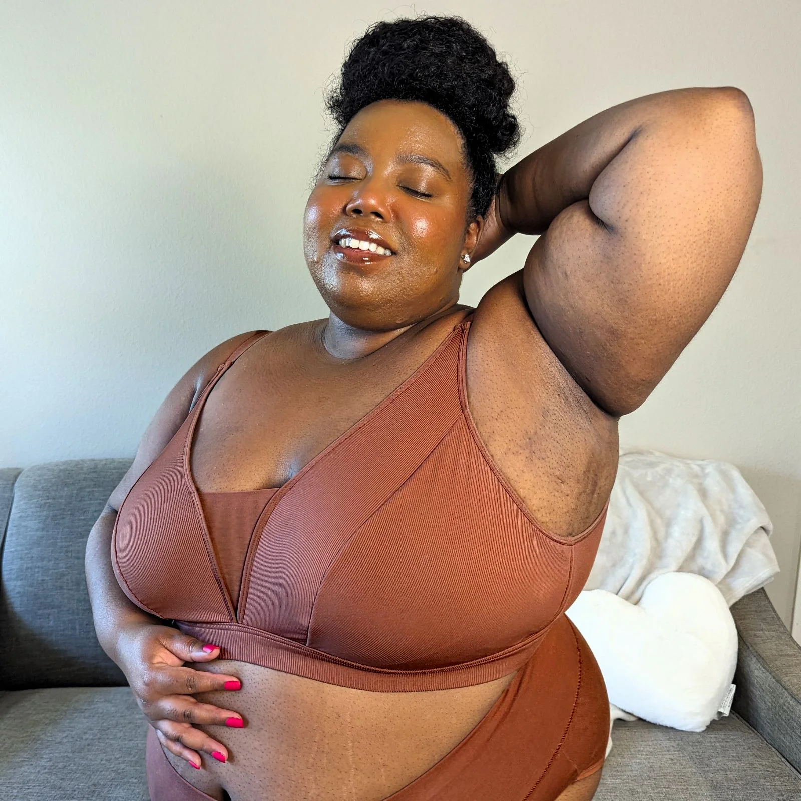 Everyday Ribbed Bra - Root Beer - Image 9