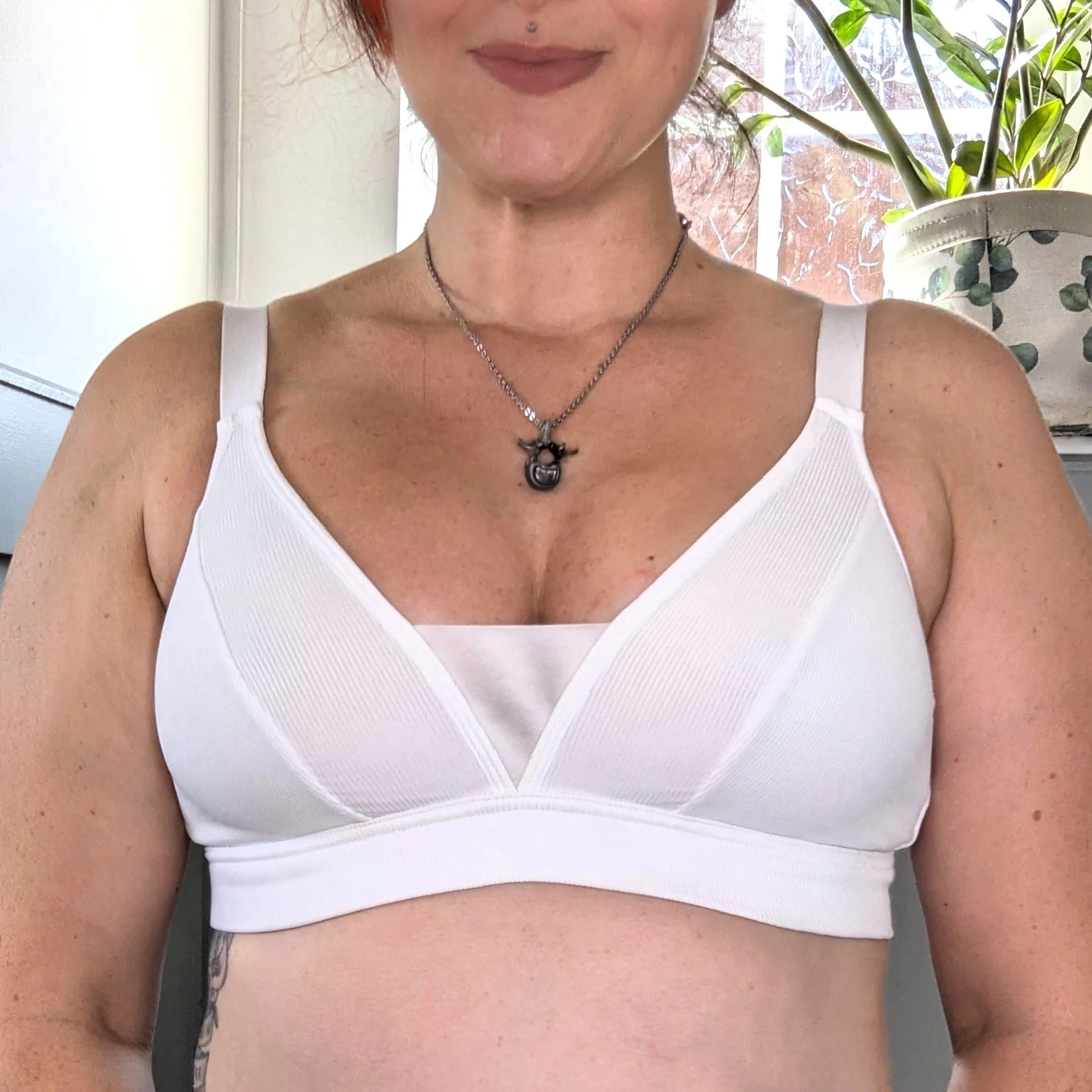 Everyday Ribbed Bra - White - Image 21