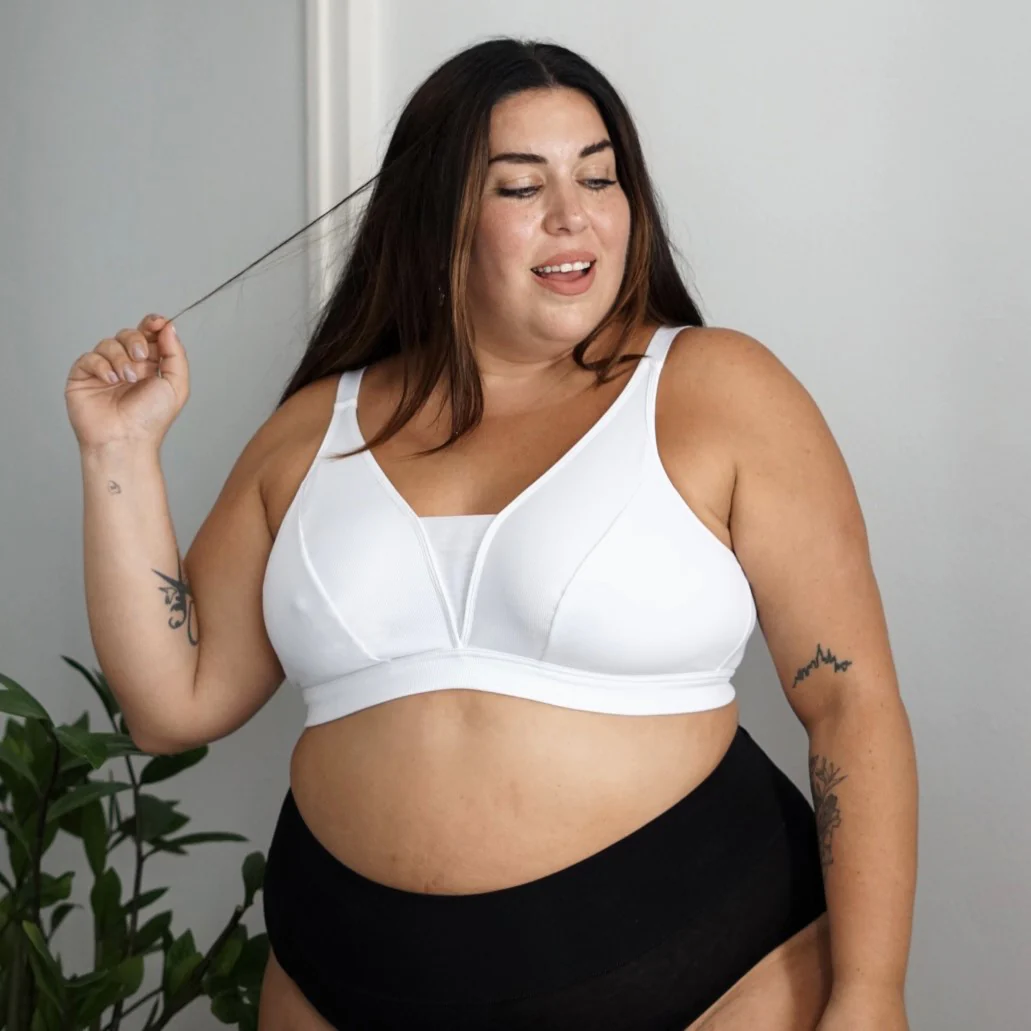 Everyday Ribbed Bra - White - Image 22