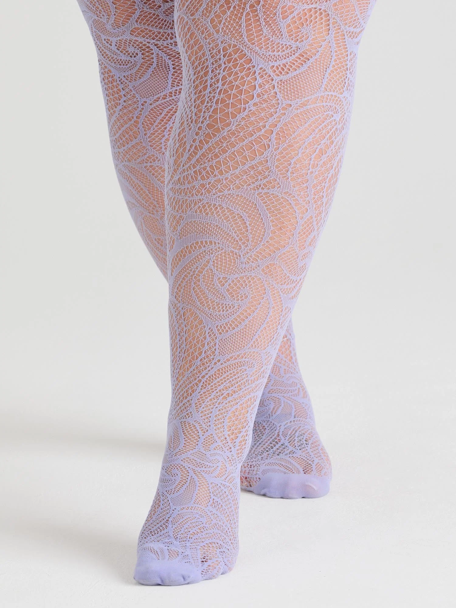 Thighs the Limit Fishnets - Timewarp - Periwinkle - Image 4