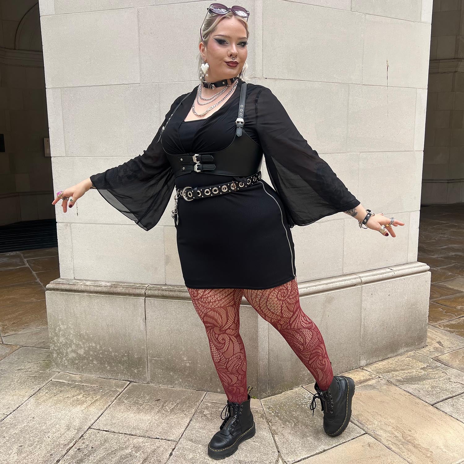 Thighs The Limit Fishnets - Timewarp - Roast - Image 4