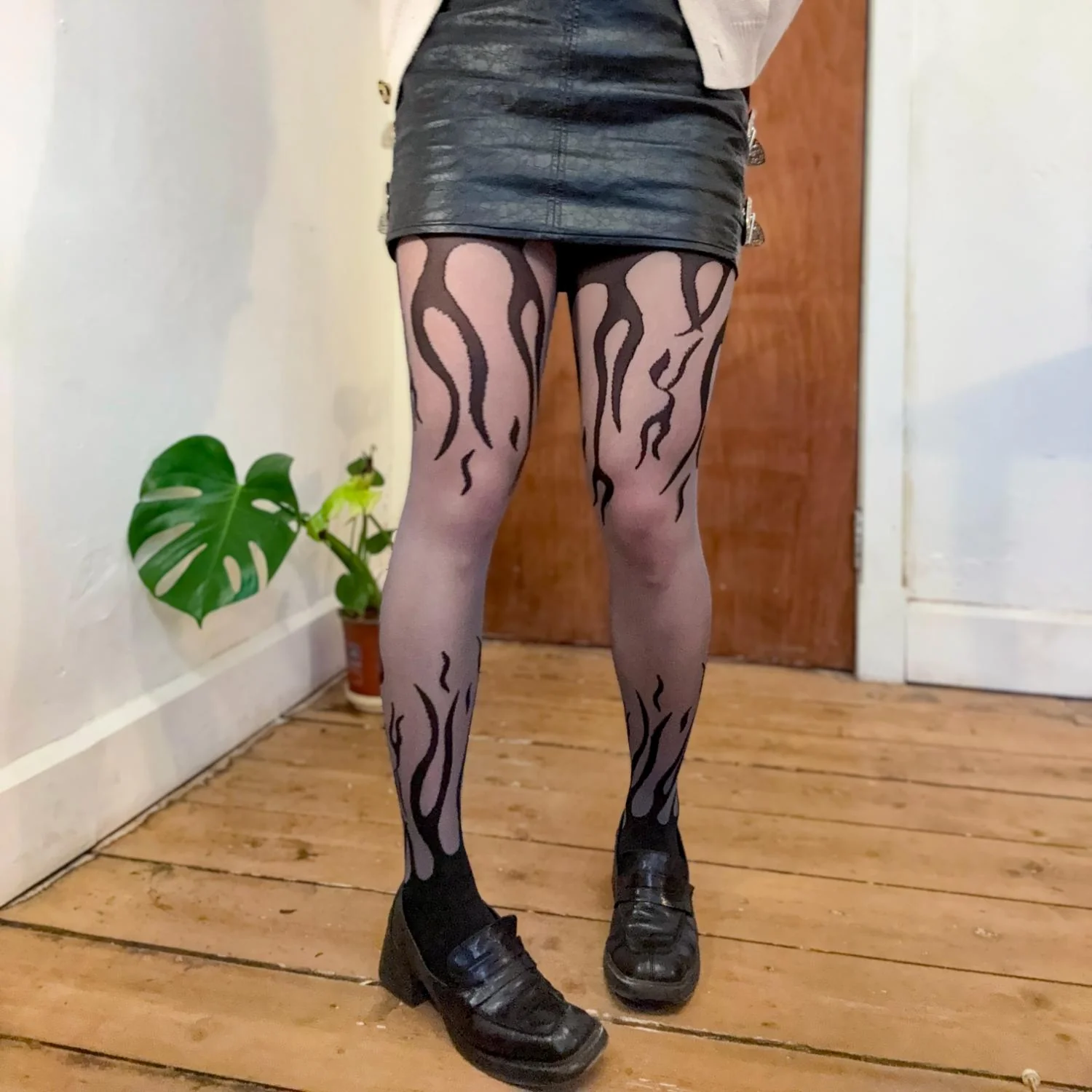 Flames Sheer Tights - Image 11