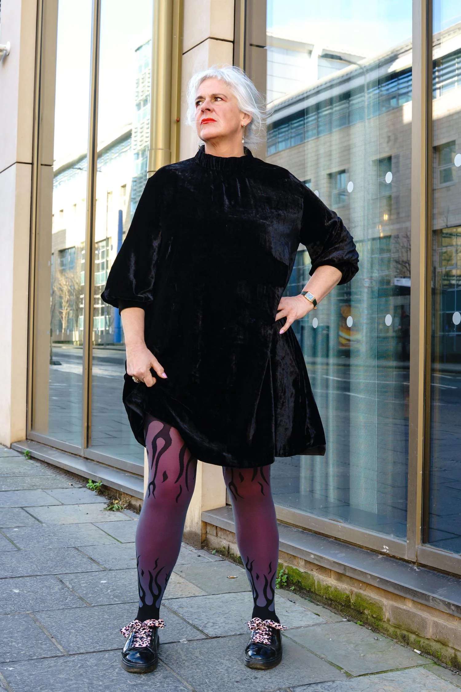 Flames Sheer Tights - Image 6