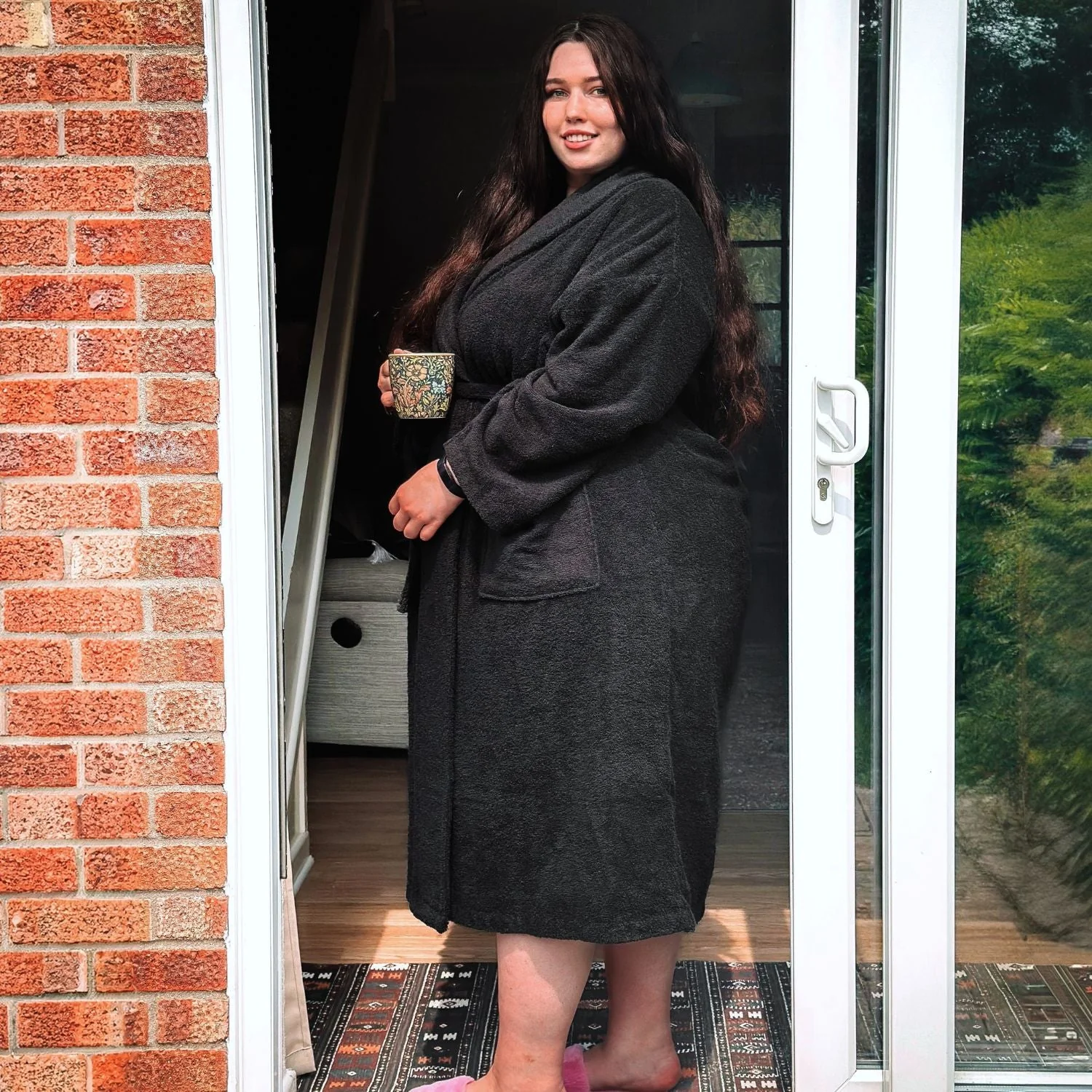 Floof Bath Robe - Black - Image 3